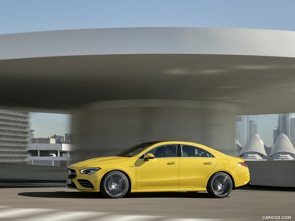 2020 Mercedes-AMG CLA 35 4MATIC (Color: Sun Yellow) - Side