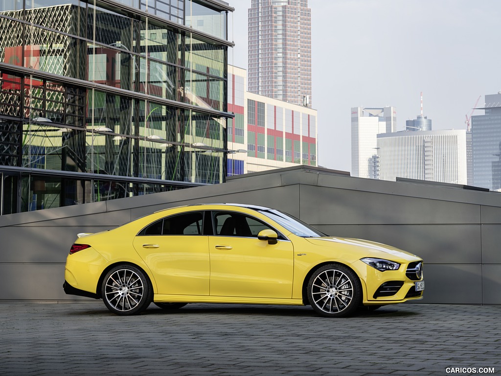 2020 Mercedes-AMG CLA 35 4MATIC (Color: Sun Yellow) - Side