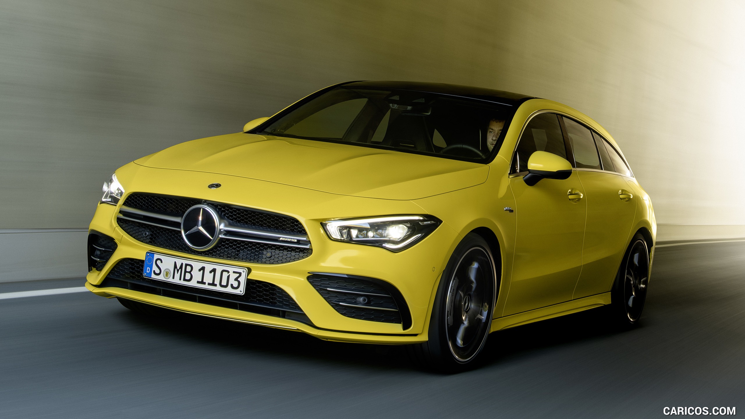 2020 Mercedes-AMG CLA 35 4MATIC Shooting Brake - Front Three-Quarter, #9 of 21