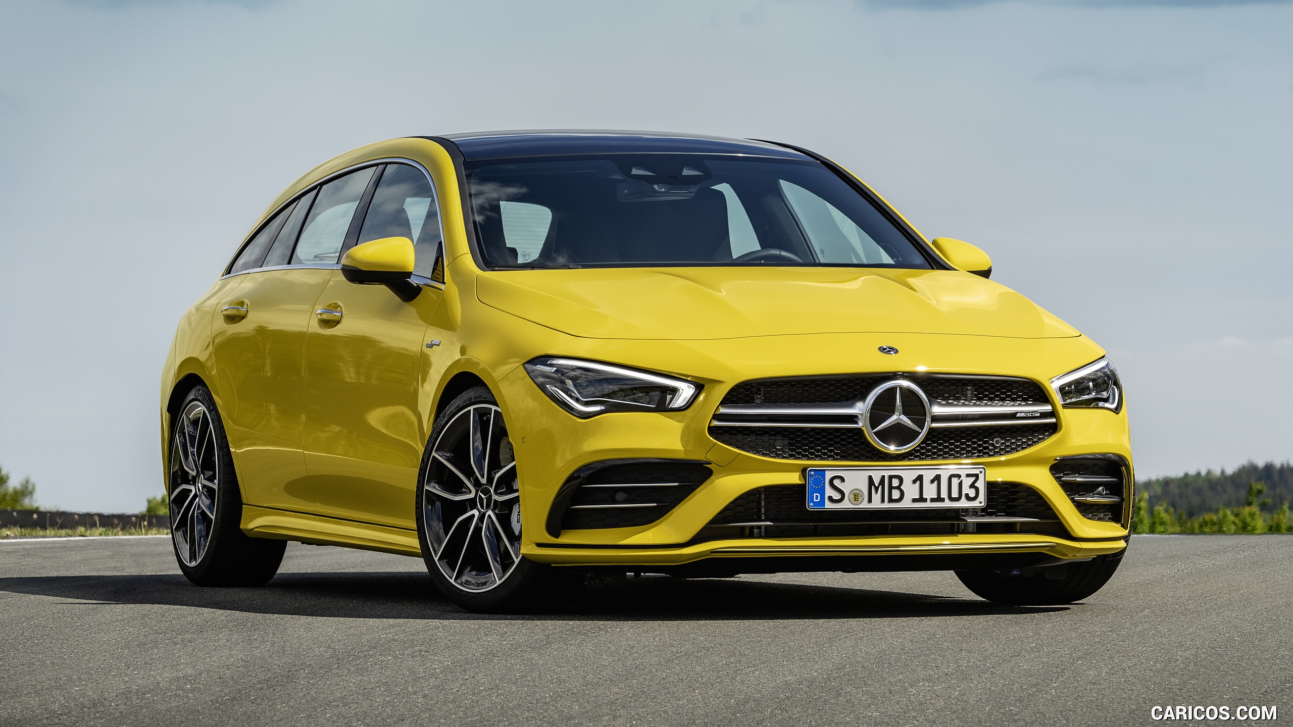 2020 Mercedes-AMG CLA 35 4MATIC Shooting Brake - Front Three-Quarter, #11 of 21