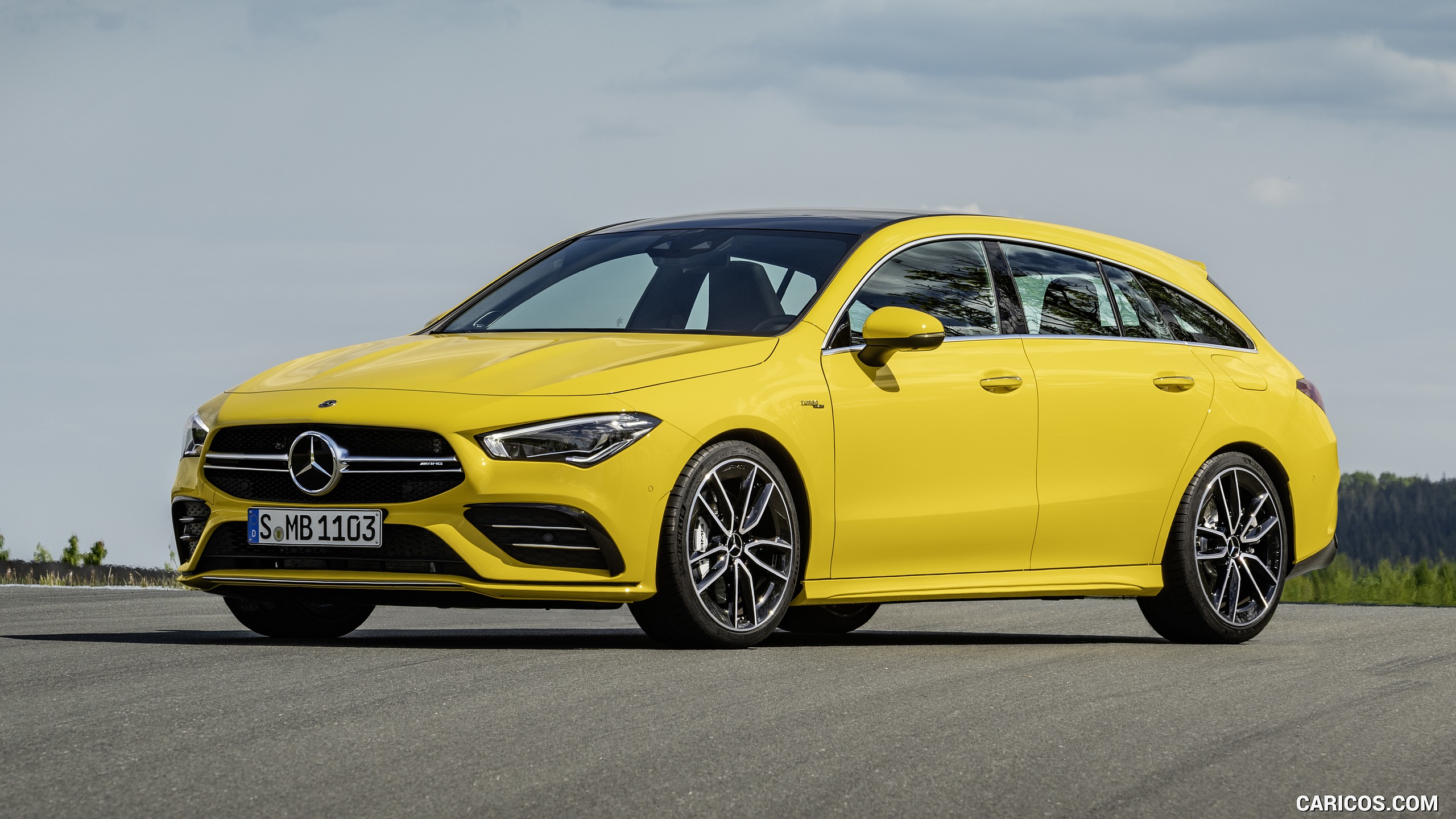2020 Mercedes-AMG CLA 35 4MATIC Shooting Brake - Front Three-Quarter, #12 of 21