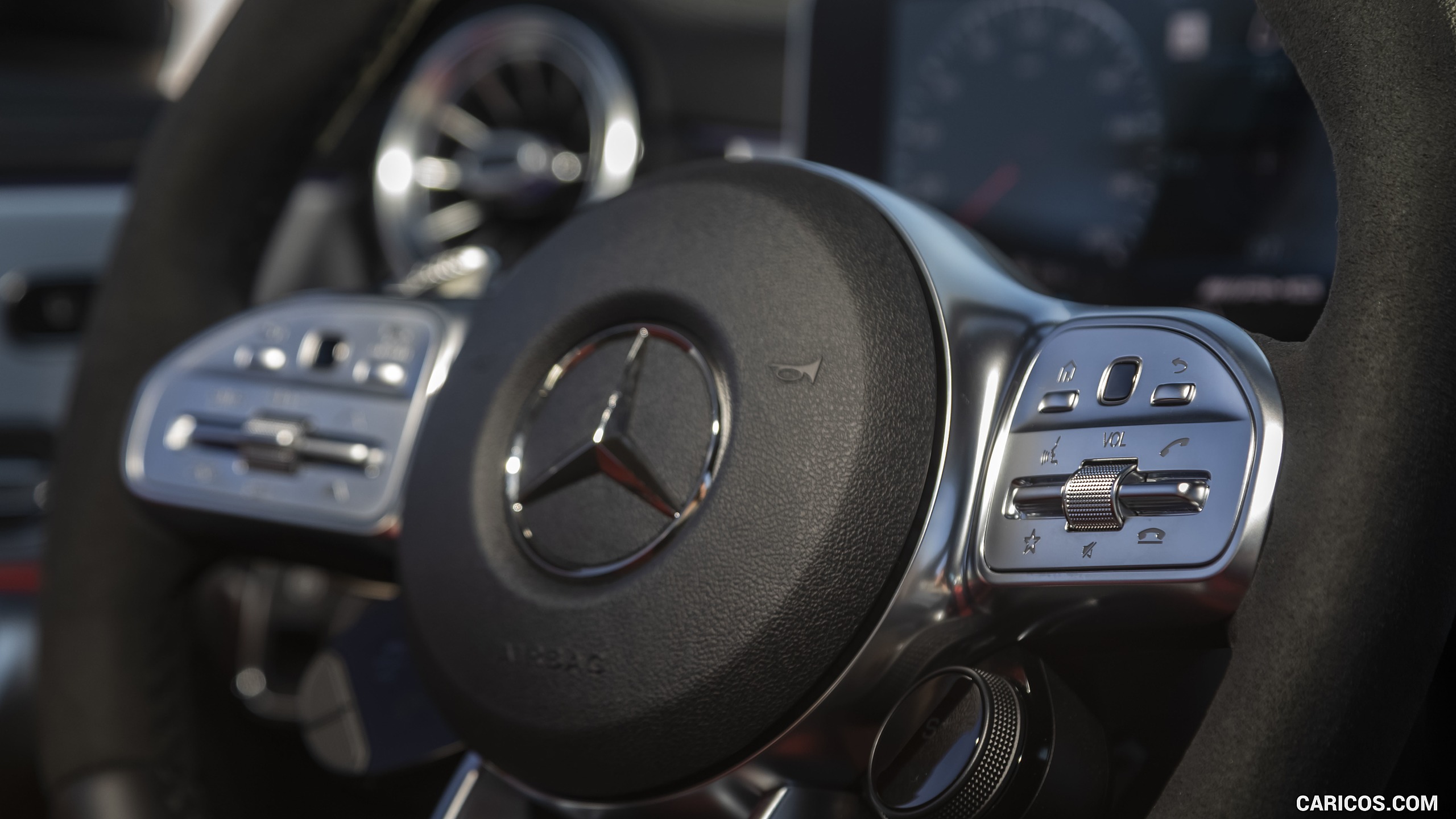 2020 Mercedes-AMG CLA 45 (US-Spec) - Interior, Steering Wheel, #147 of 159