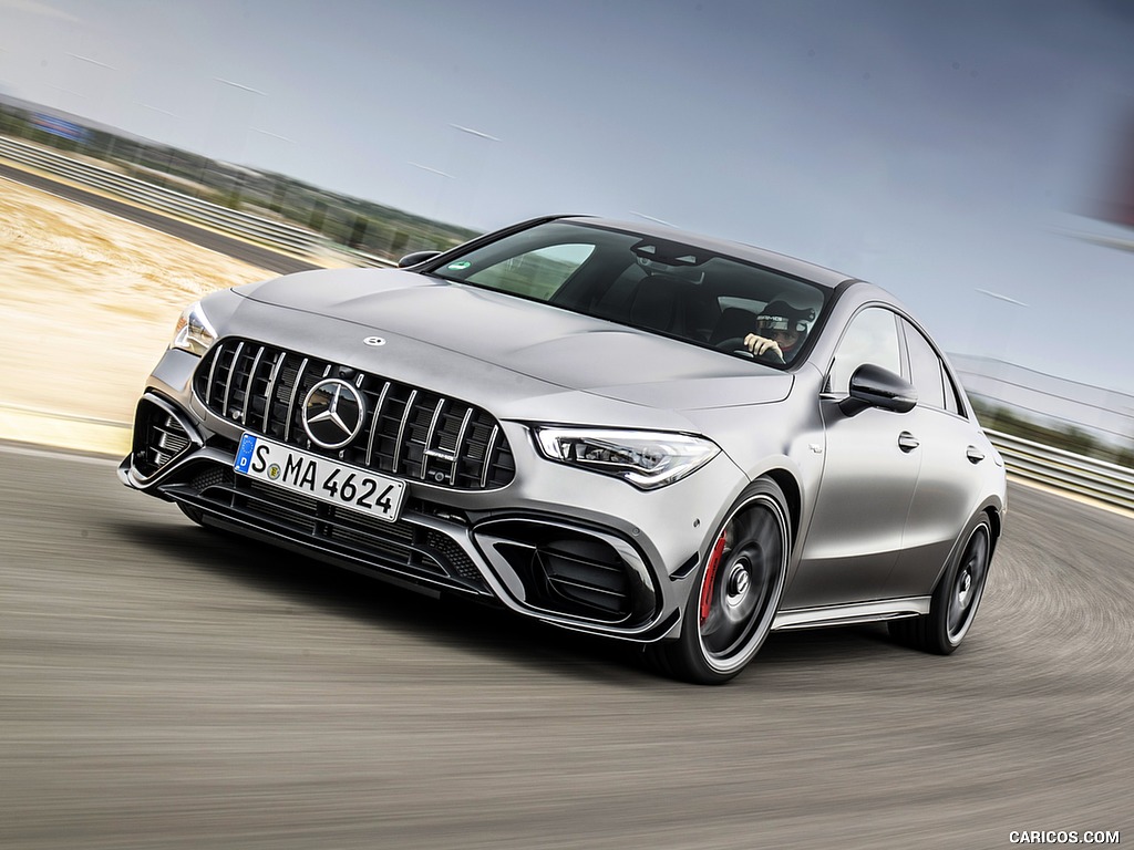 2020 Mercedes-AMG CLA 45 (Color: Designo Mountain Gray Magno) - Front Three-Quarter