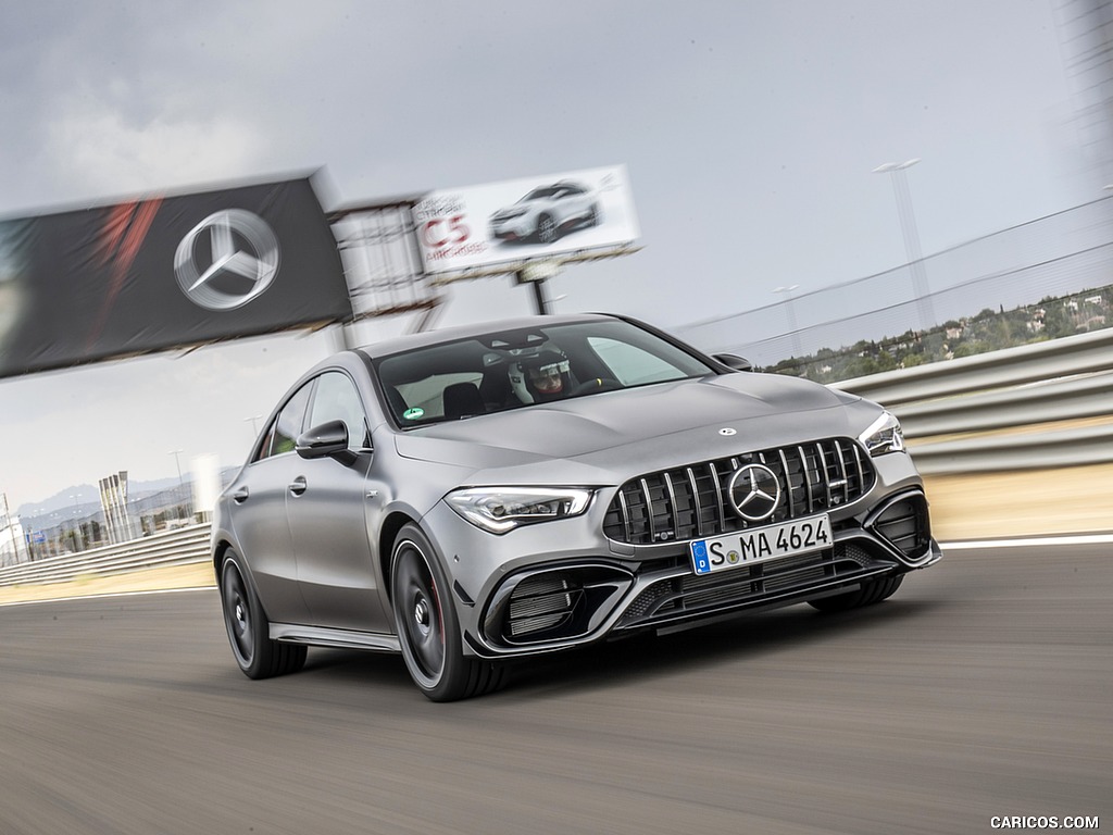 2020 Mercedes-AMG CLA 45 (Color: Designo Mountain Gray Magno) - Front Three-Quarter