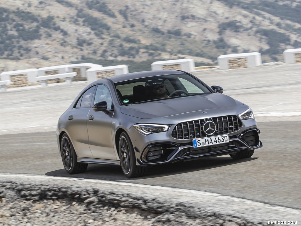 2020 Mercedes-AMG CLA 45 (Color: Designo Mountain Gray Magno) - Front Three-Quarter