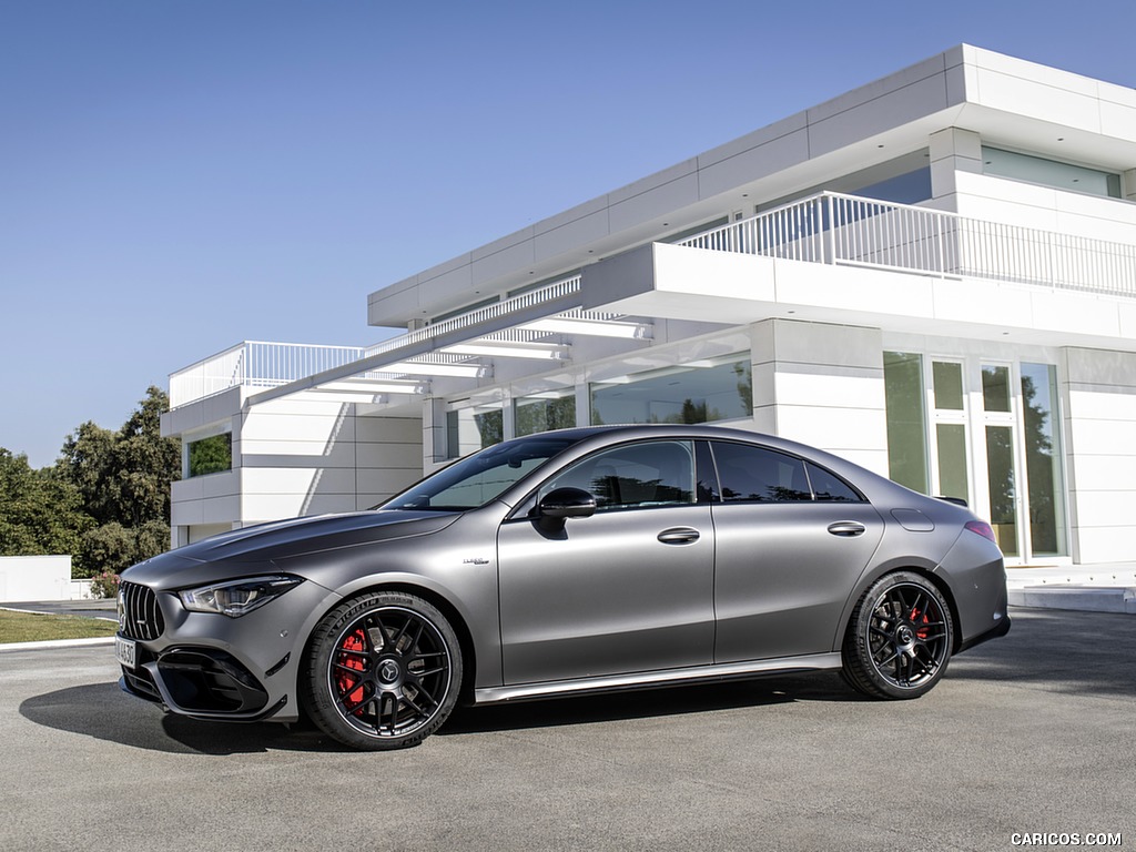 2020 Mercedes-AMG CLA 45 (Color: Designo Mountain Gray Magno) - Front Three-Quarter