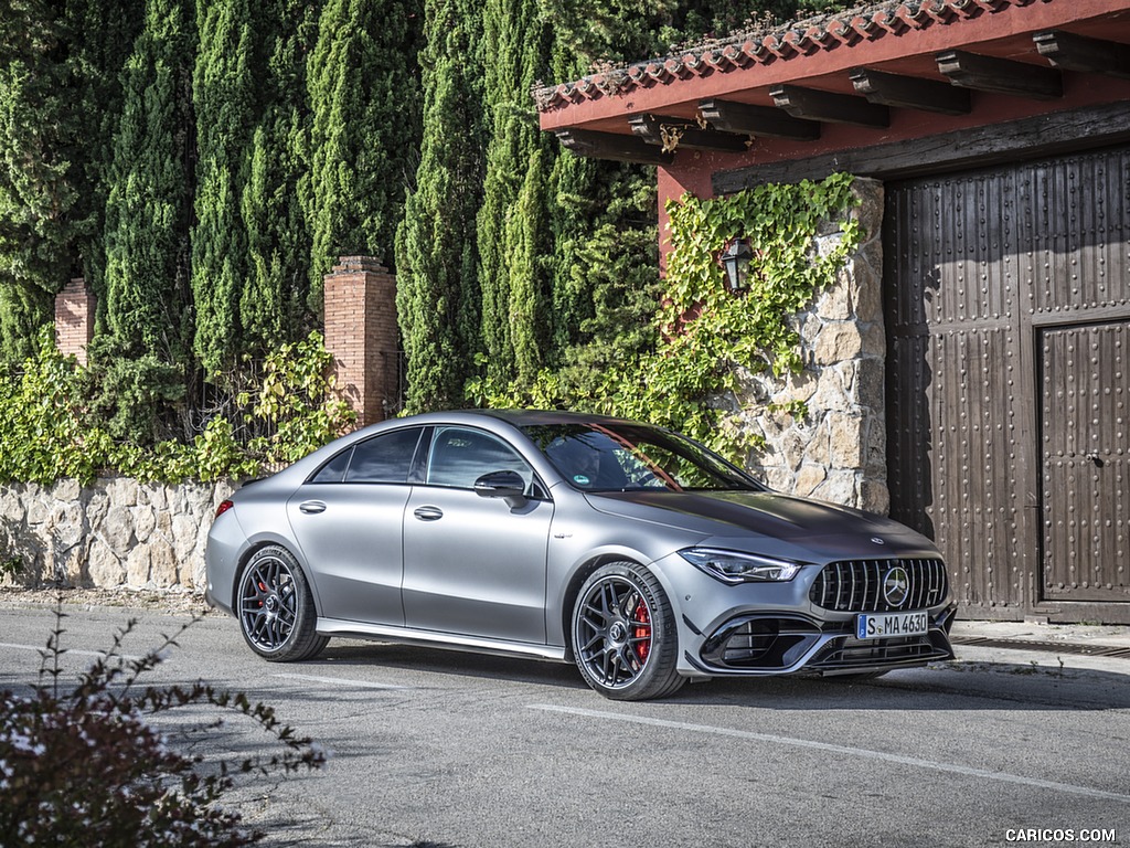 2020 Mercedes-AMG CLA 45 (Color: Designo Mountain Gray Magno) - Front Three-Quarter