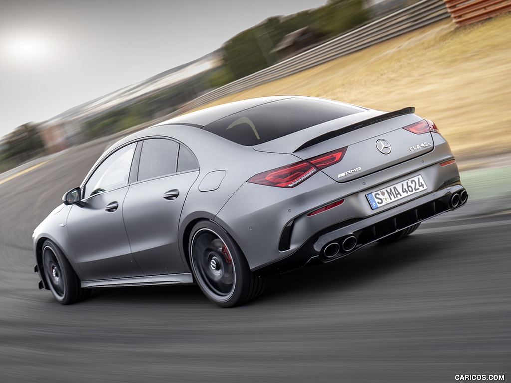 2020 Mercedes-AMG CLA 45 (Color: Designo Mountain Gray Magno) - Rear Three-Quarter