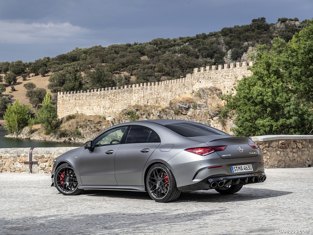 2020 Mercedes-AMG CLA 45 (Color: Designo Mountain Gray Magno) - Rear Three-Quarter