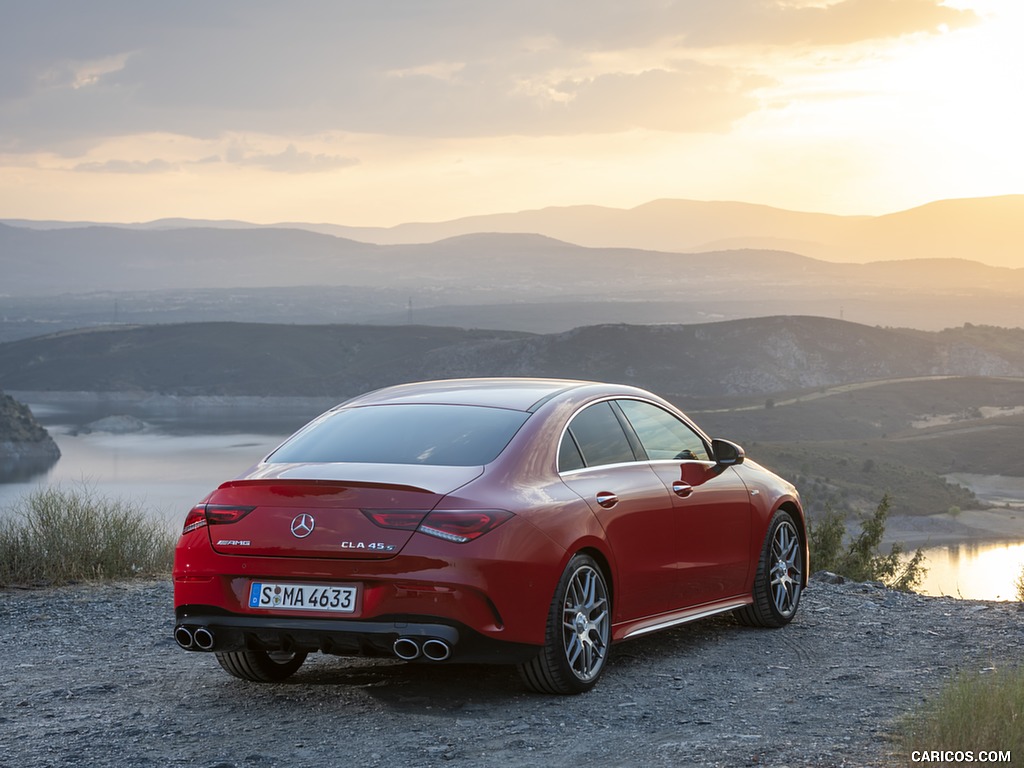 2020 Mercedes-AMG CLA 45 (Color: Jupiter Red) - Rear Three-Quarter