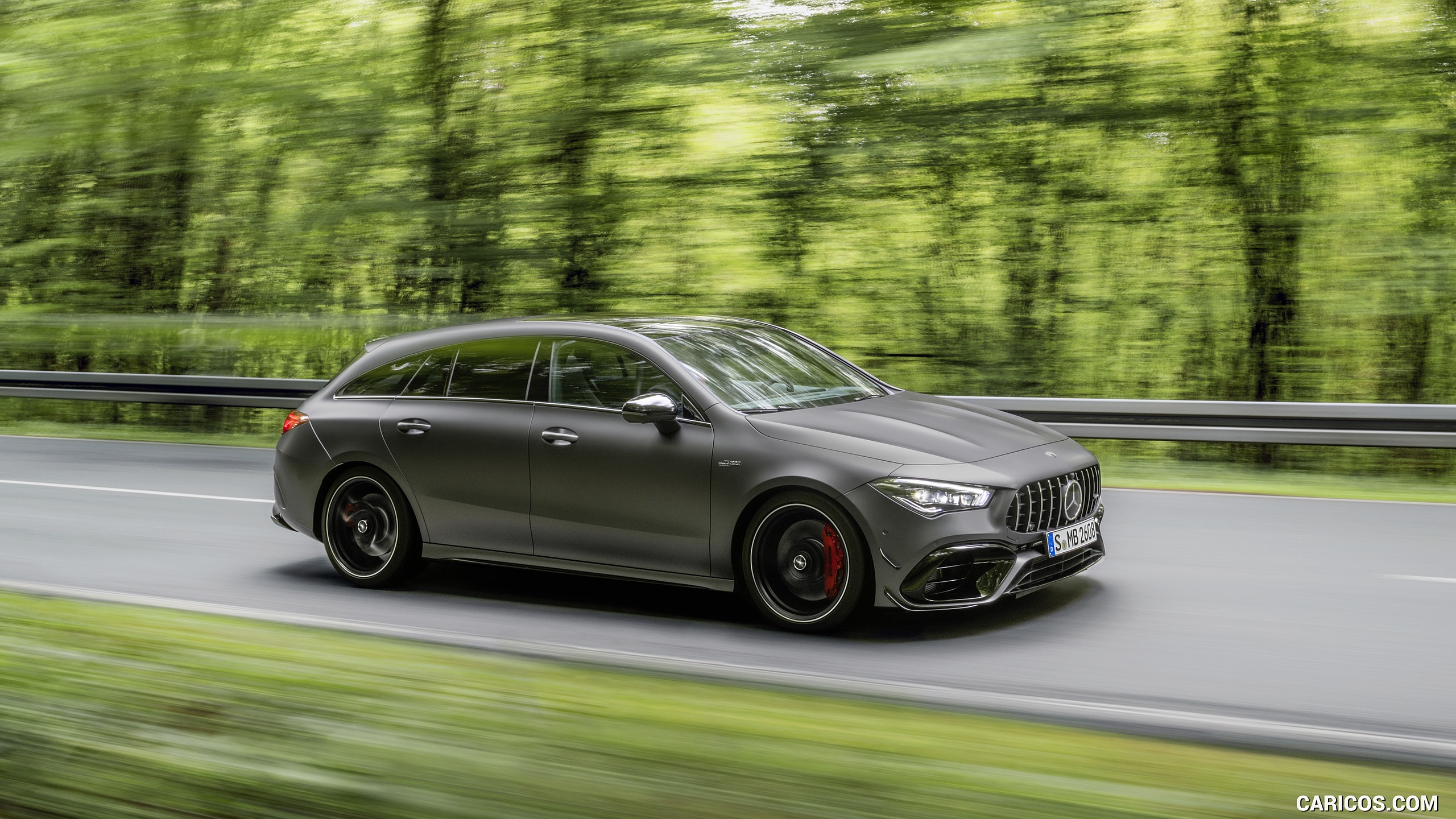 2020 Mercedes-AMG CLA 45 S 4MATIC+ Shooting Brake - Front Three-Quarter, #5 of 35