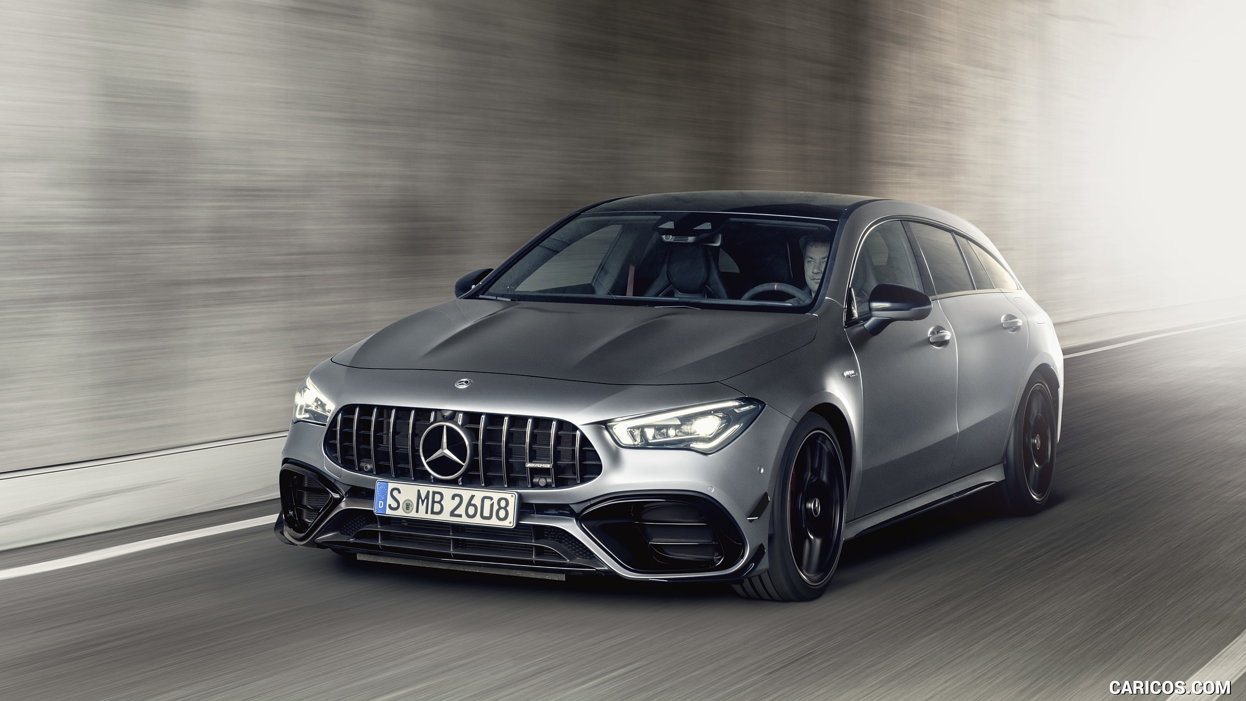 2020 Mercedes-AMG CLA 45 S 4MATIC+ Shooting Brake - Front Three-Quarter, #13 of 35