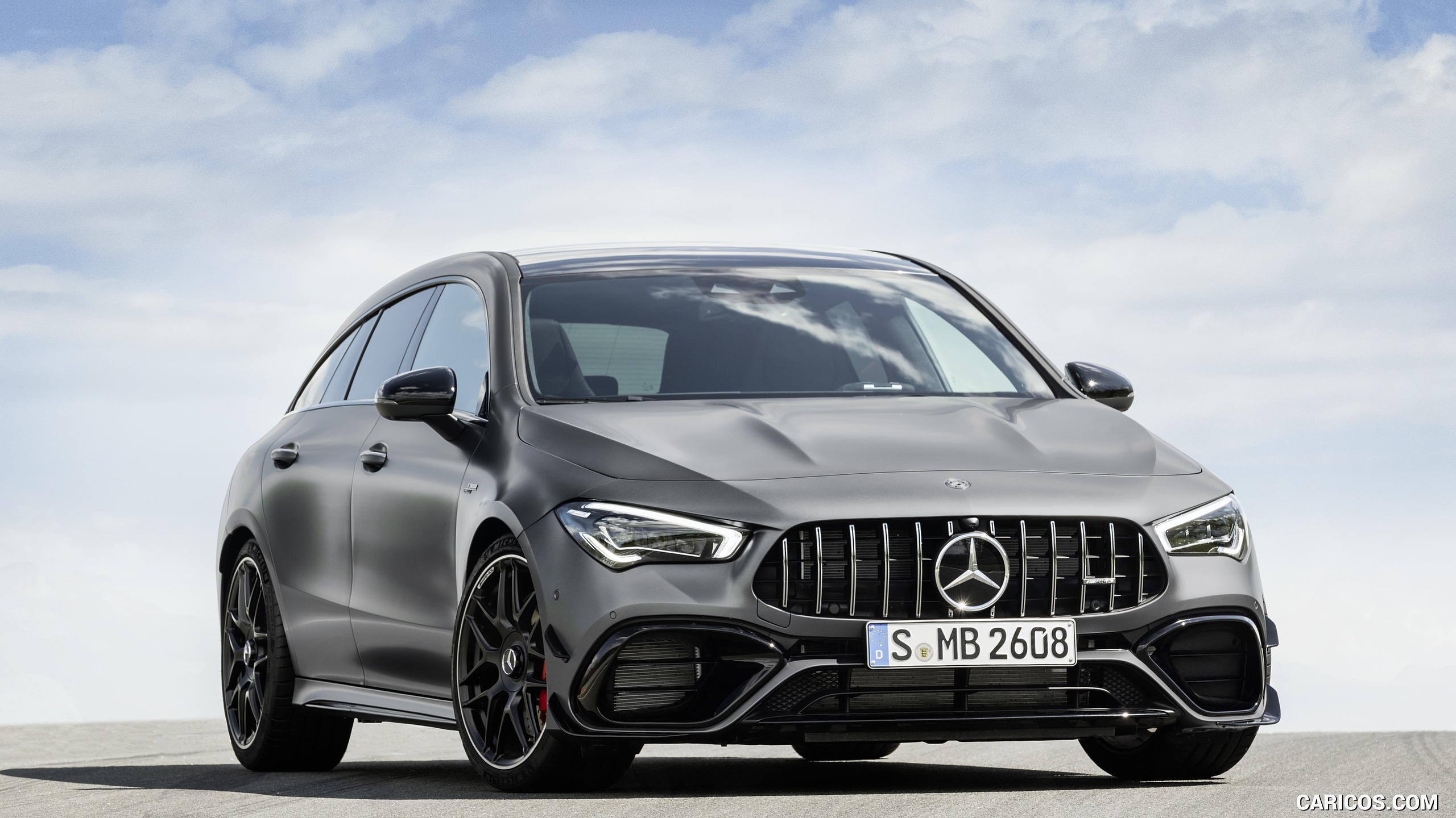 2020 Mercedes-AMG CLA 45 S 4MATIC+ Shooting Brake - Front Three-Quarter, #15 of 35
