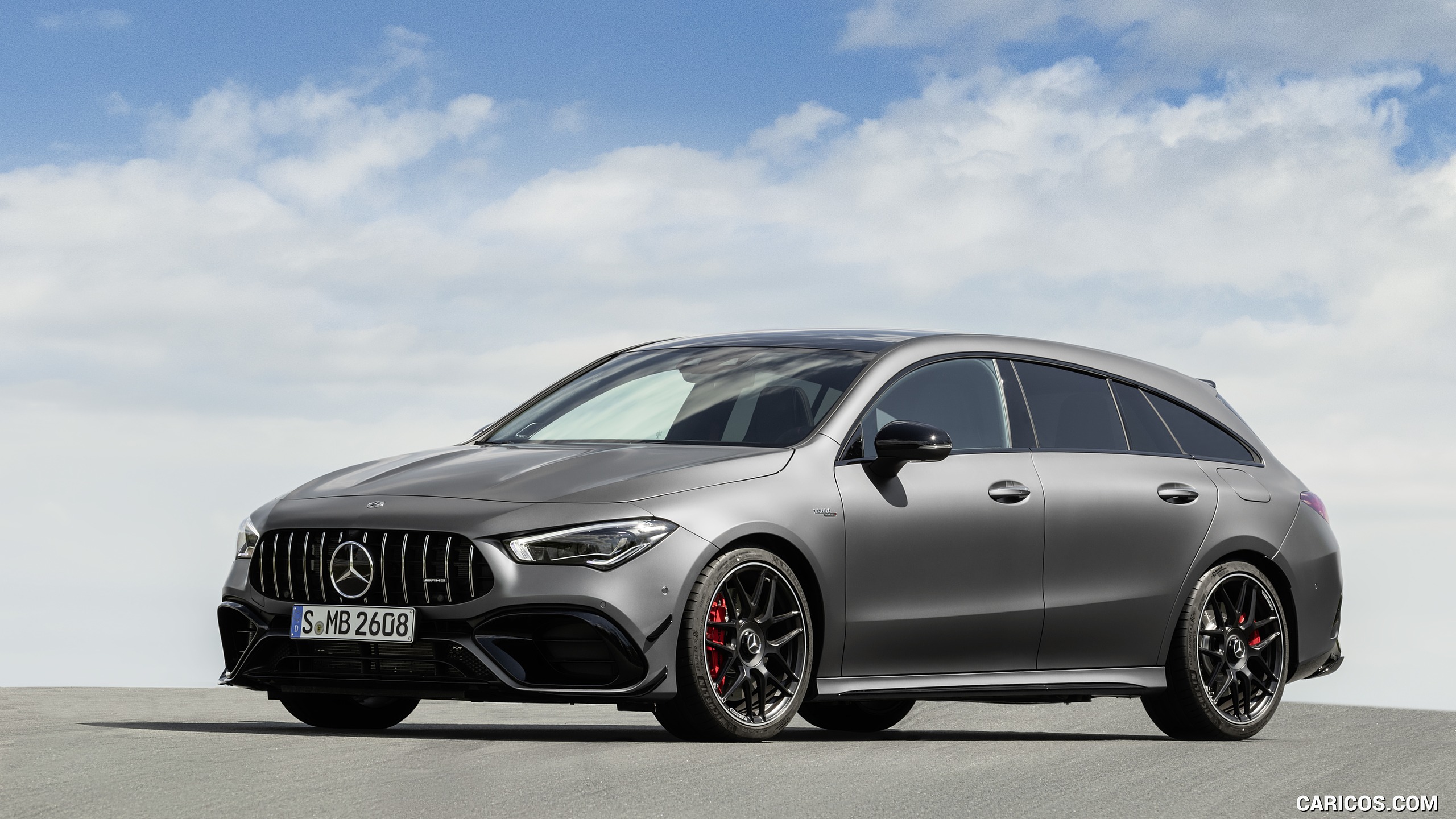 2020 Mercedes-AMG CLA 45 S 4MATIC+ Shooting Brake - Front Three-Quarter, #16 of 35