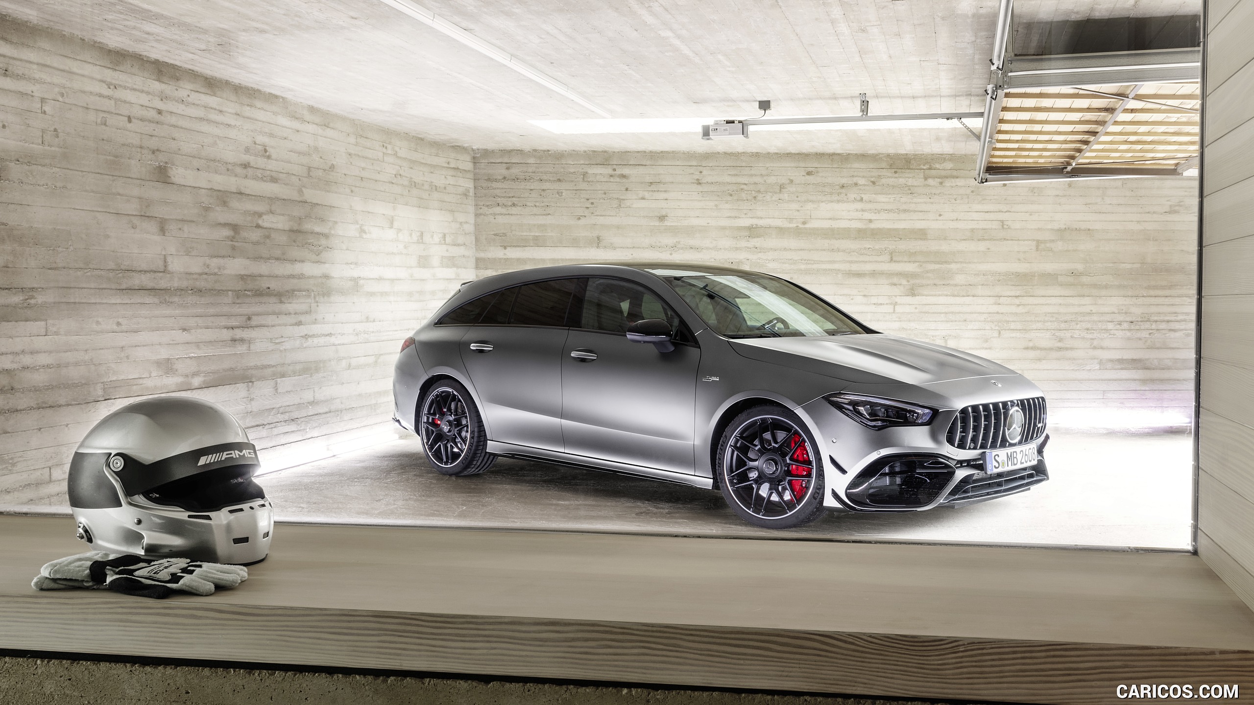 2020 Mercedes-AMG CLA 45 S 4MATIC+ Shooting Brake - Front Three-Quarter, #23 of 35