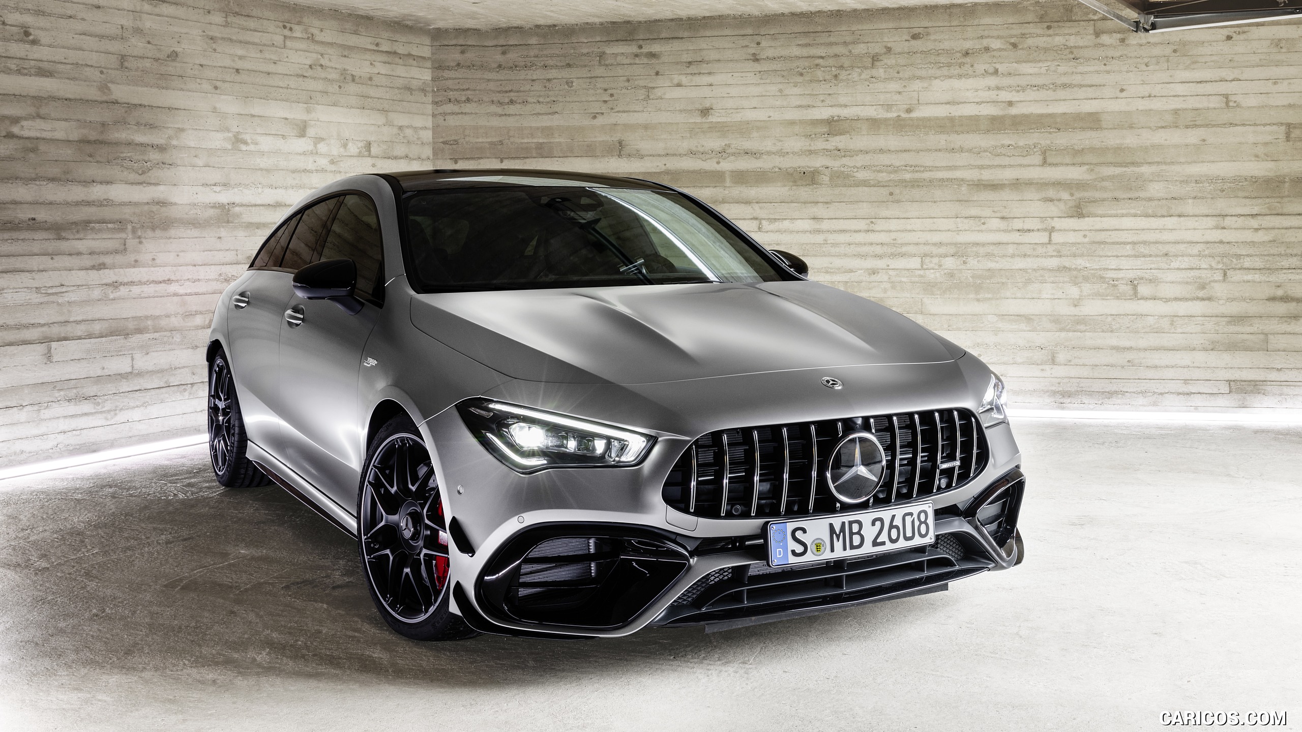 2020 Mercedes-AMG CLA 45 S 4MATIC+ Shooting Brake - Front Three-Quarter, #25 of 35