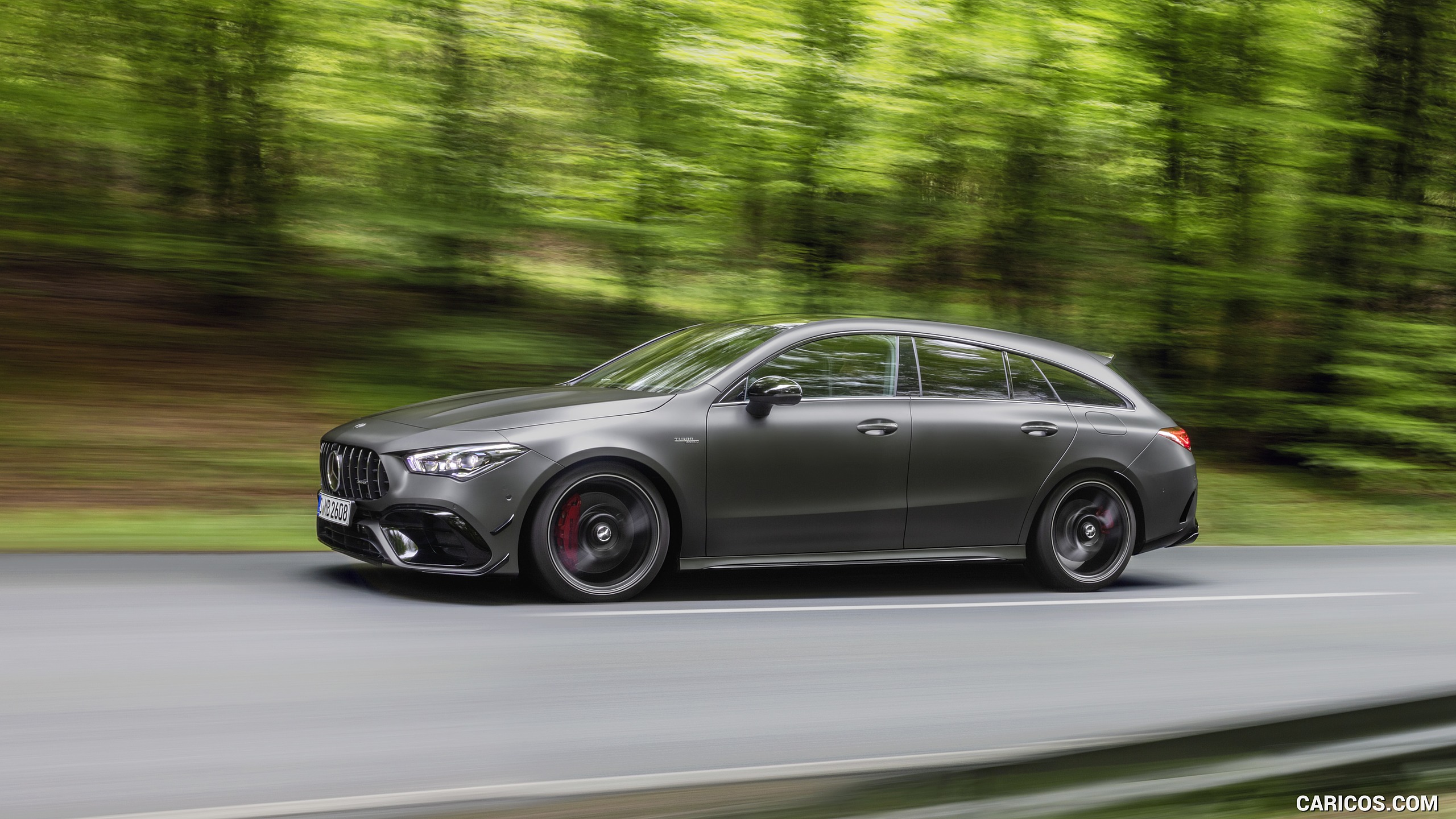 2020 Mercedes-AMG CLA 45 S 4MATIC+ Shooting Brake - Side, #3 of 35