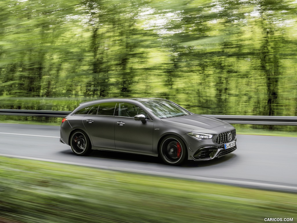 2020 Mercedes-AMG CLA 45 S 4MATIC+ Shooting Brake - Front Three-Quarter