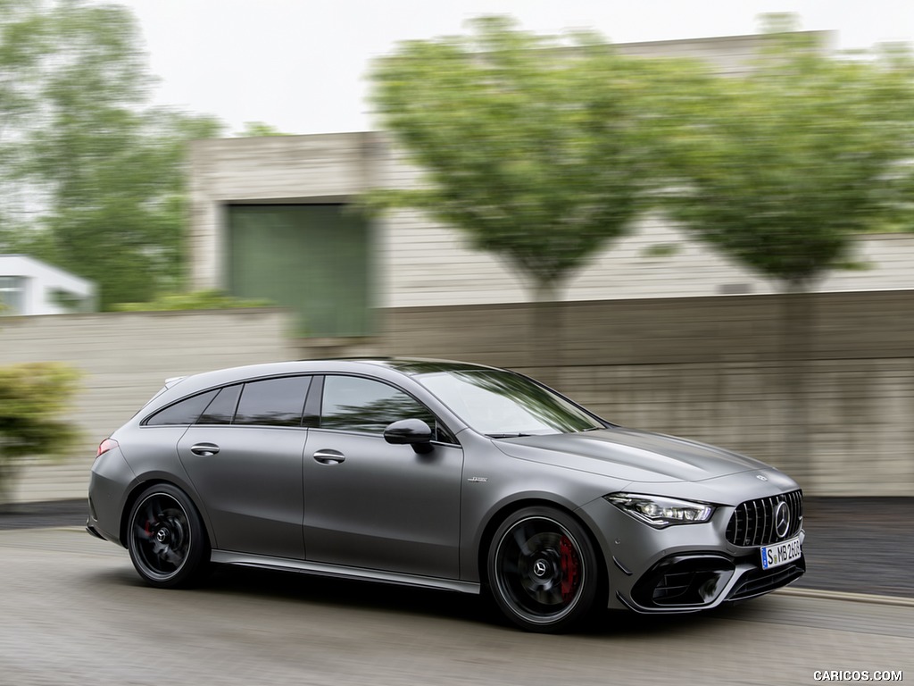 2020 Mercedes-AMG CLA 45 S 4MATIC+ Shooting Brake - Front Three-Quarter