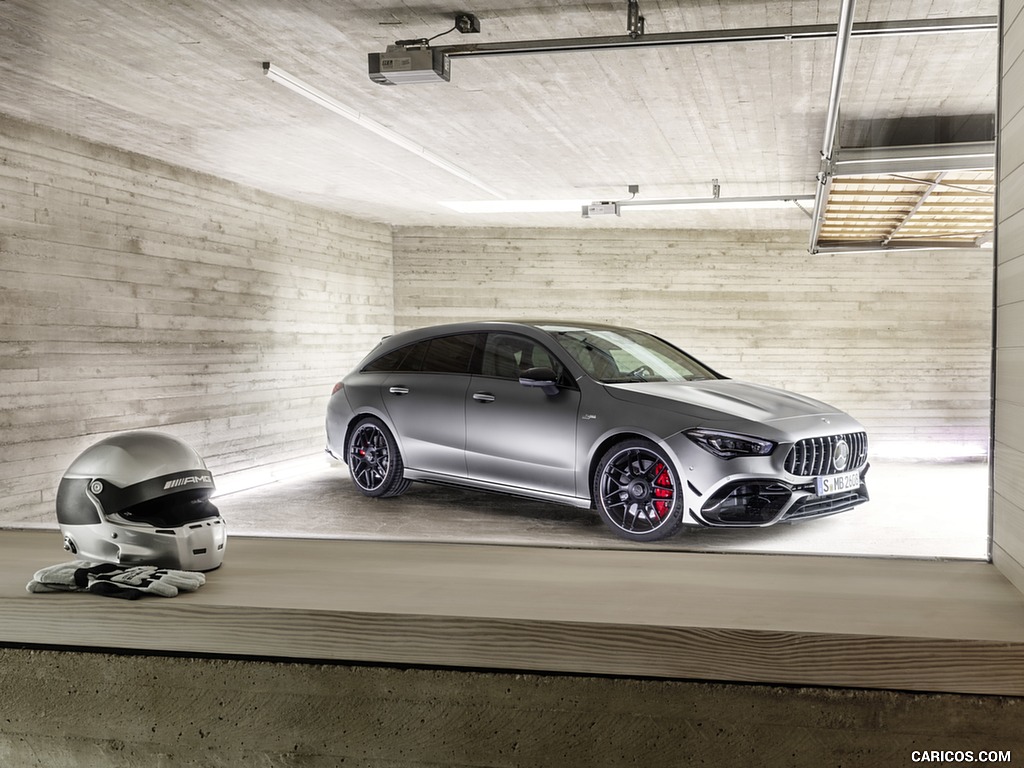 2020 Mercedes-AMG CLA 45 S 4MATIC+ Shooting Brake - Front Three-Quarter