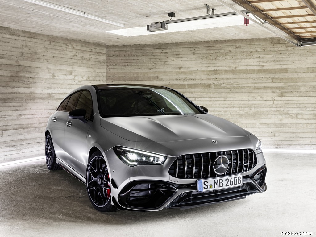 2020 Mercedes-AMG CLA 45 S 4MATIC+ Shooting Brake - Front Three-Quarter