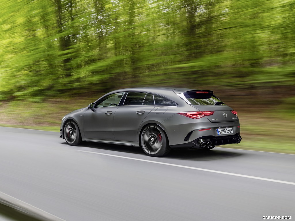 2020 Mercedes-AMG CLA 45 S 4MATIC+ Shooting Brake - Rear Three-Quarter