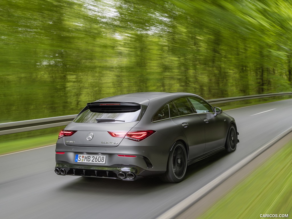 2020 Mercedes-AMG CLA 45 S 4MATIC+ Shooting Brake - Rear Three-Quarter