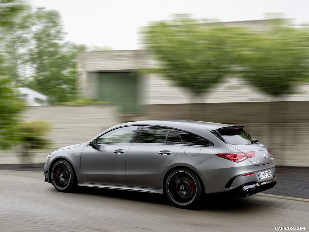 2020 Mercedes-AMG CLA 45 S 4MATIC+ Shooting Brake - Rear Three-Quarter