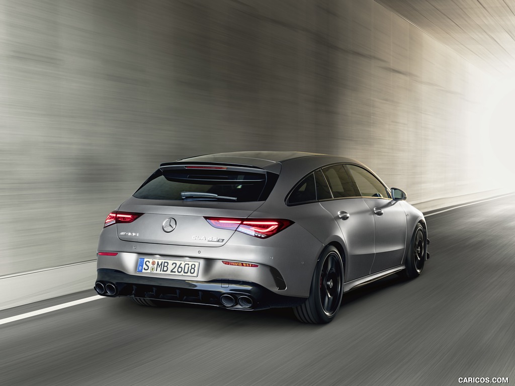 2020 Mercedes-AMG CLA 45 S 4MATIC+ Shooting Brake - Rear Three-Quarter