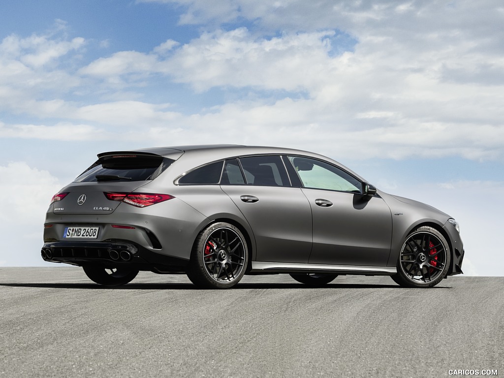 2020 Mercedes-AMG CLA 45 S 4MATIC+ Shooting Brake - Rear Three-Quarter