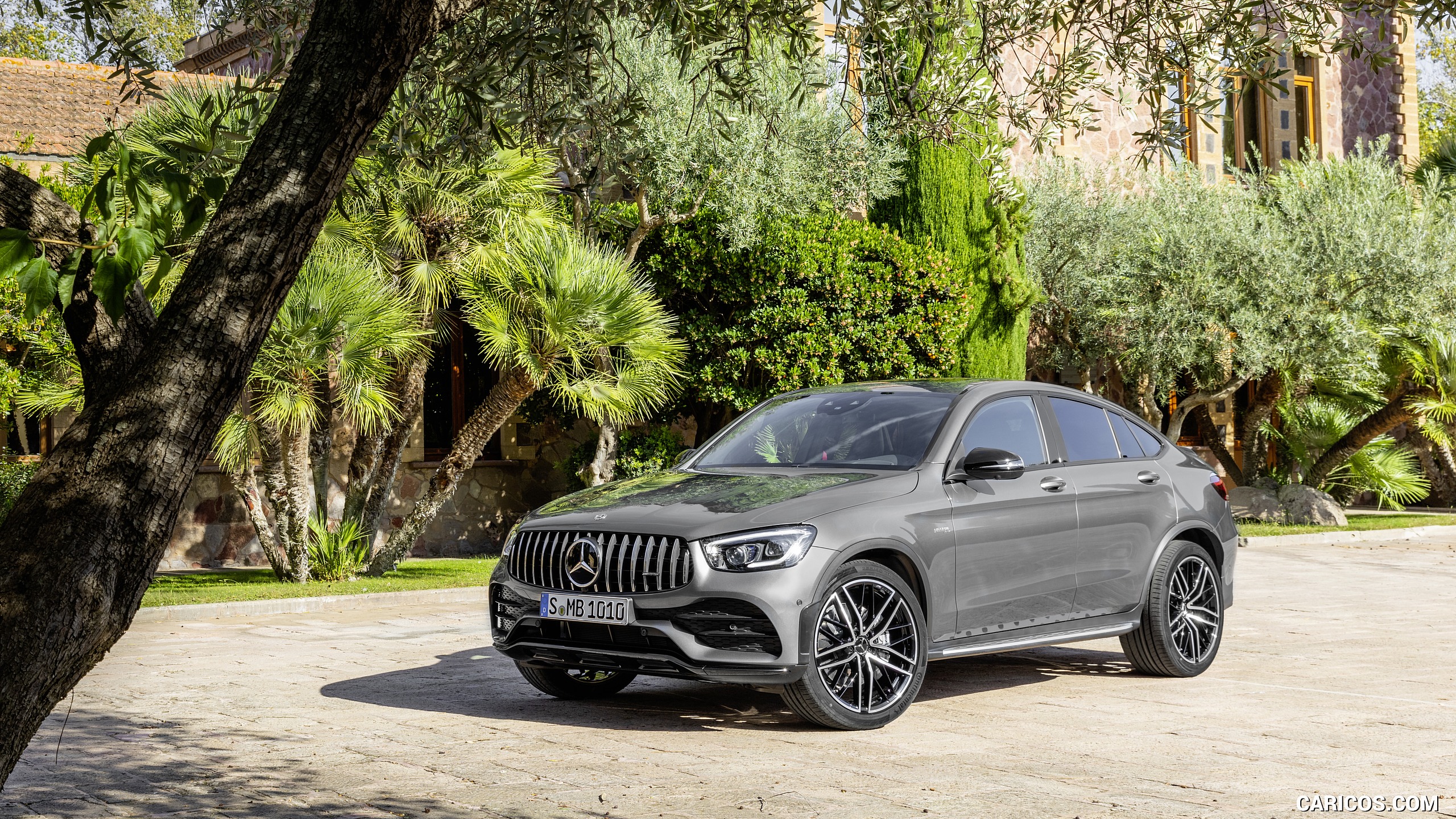 2020 Mercedes-AMG GLC 43 4MATIC Coupe - Front Three-Quarter, #13 of 173
