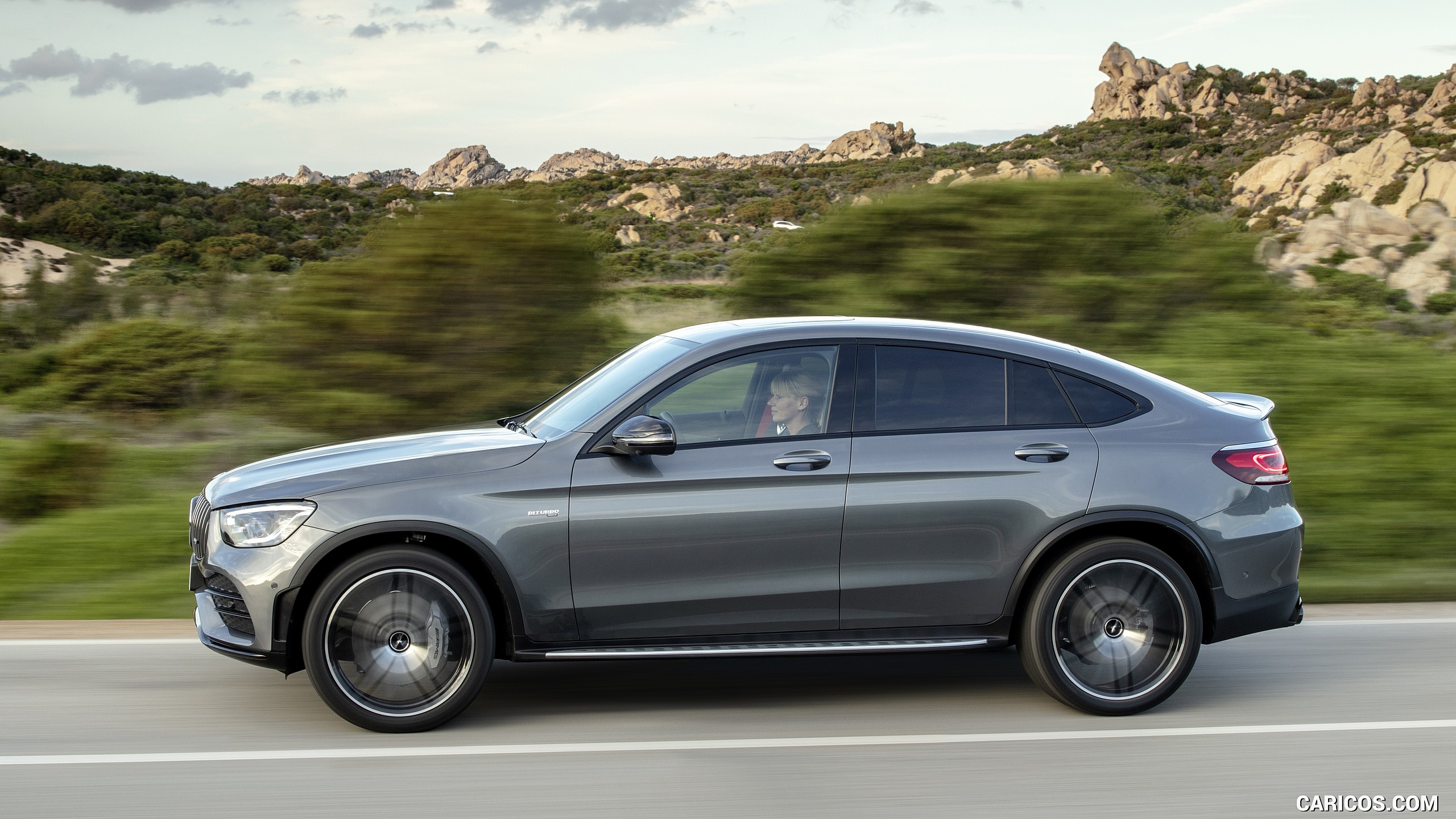 2020 Mercedes-AMG GLC 43 4MATIC Coupe - Side, #11 of 173