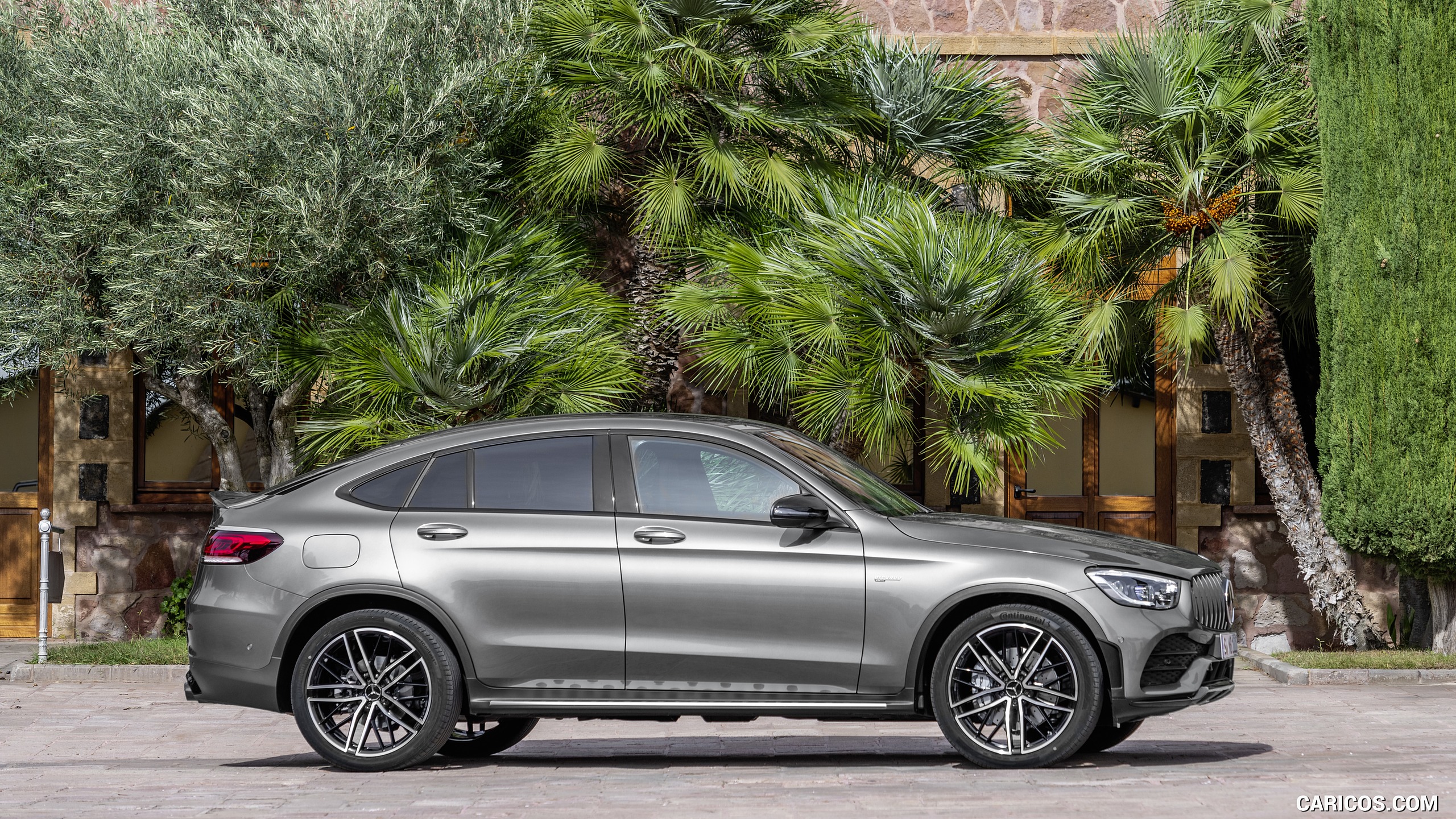 2020 Mercedes-AMG GLC 43 4MATIC Coupe - Side, #15 of 173