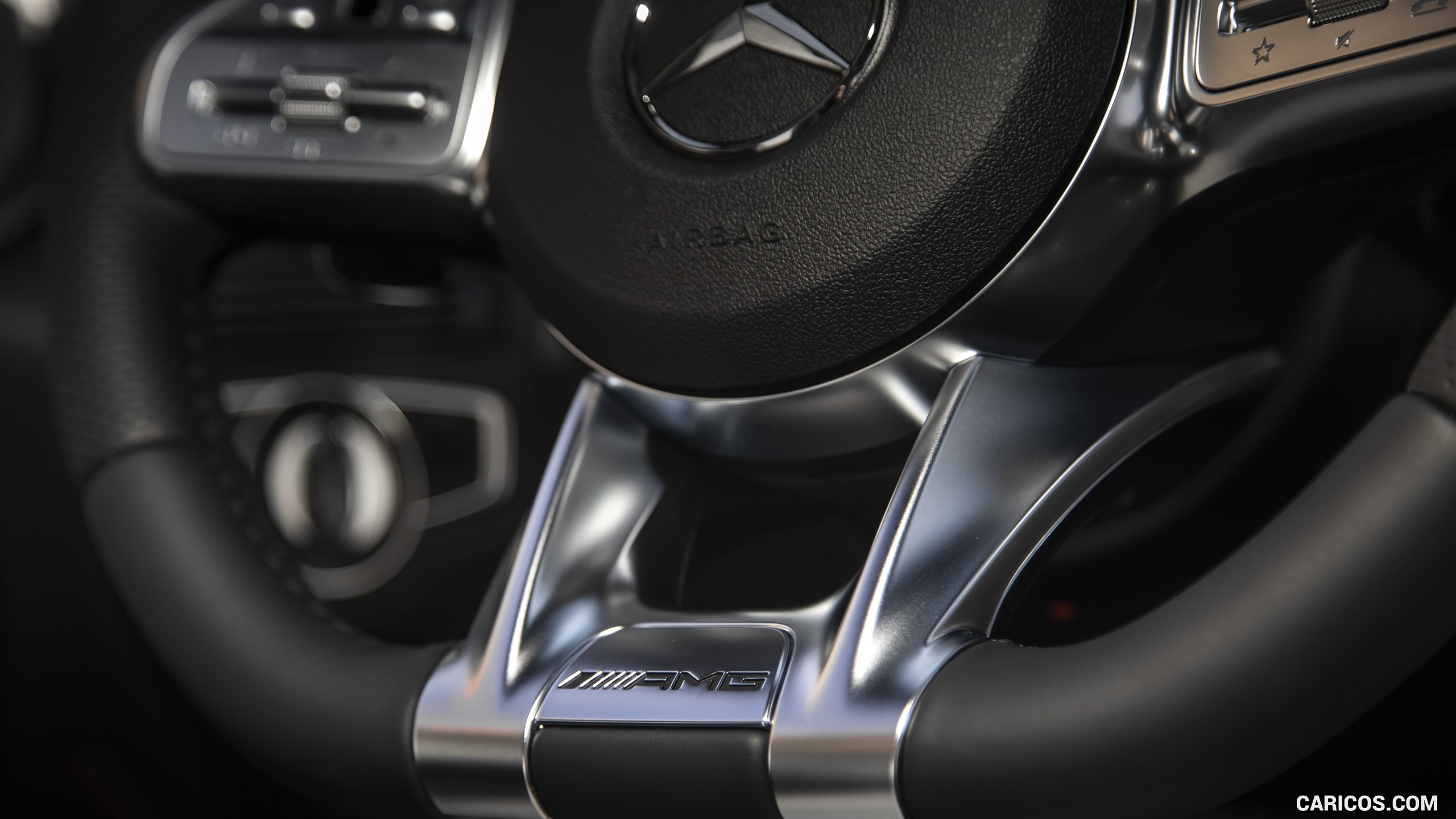 2020 Mercedes-AMG GLC 43 Coupe (US-Spec) - Interior, Steering Wheel, #164 of 173