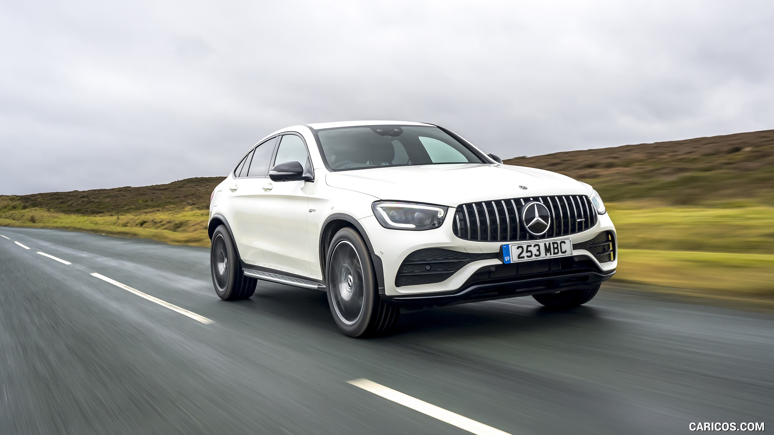 2020 Mercedes-AMG GLC 43 Coupe (UK-Spec) - Front Three-Quarter | Caricos