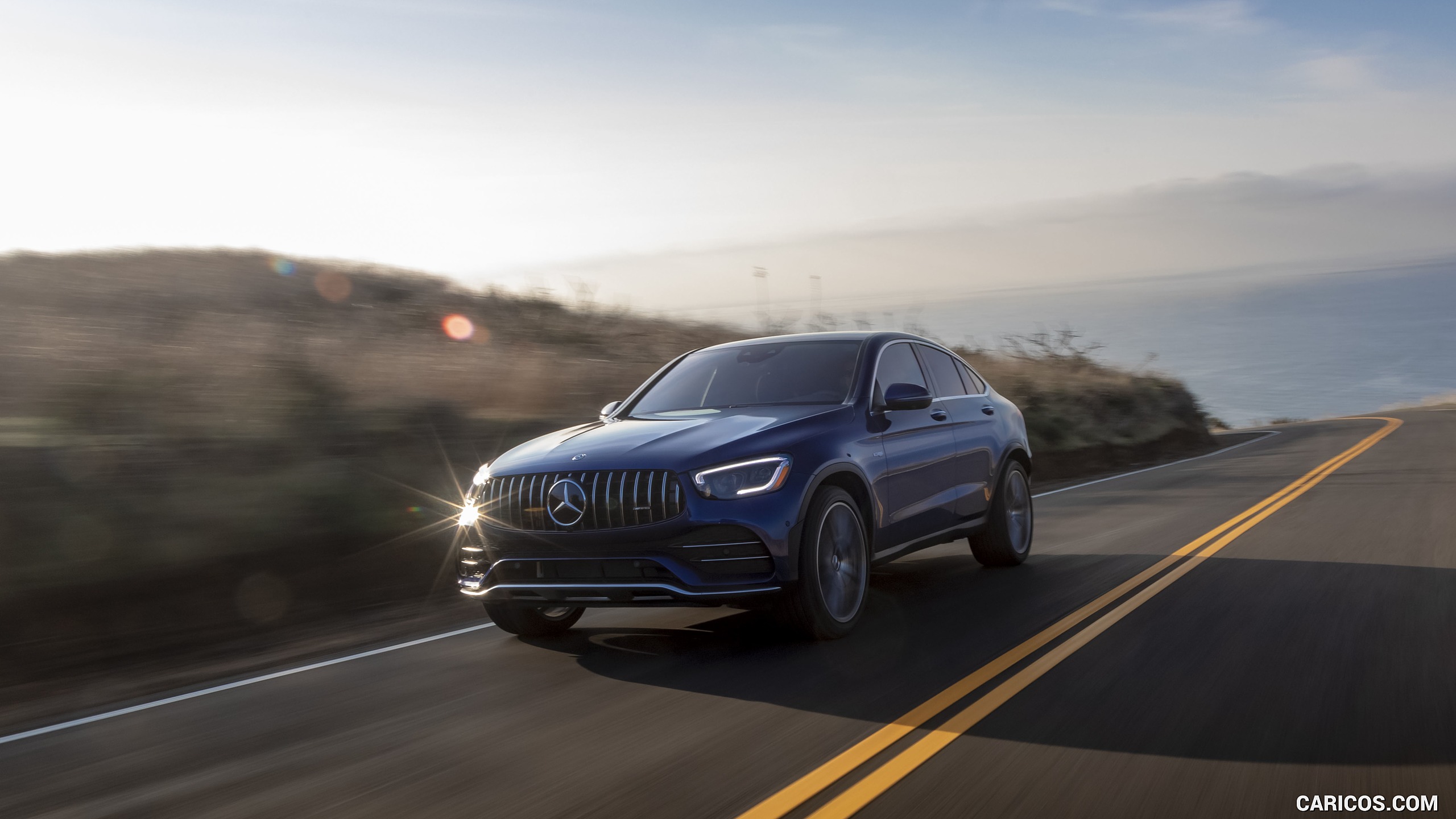 2020 Mercedes-AMG GLC 43 Coupe (US-Spec) - Front Three-Quarter | Caricos