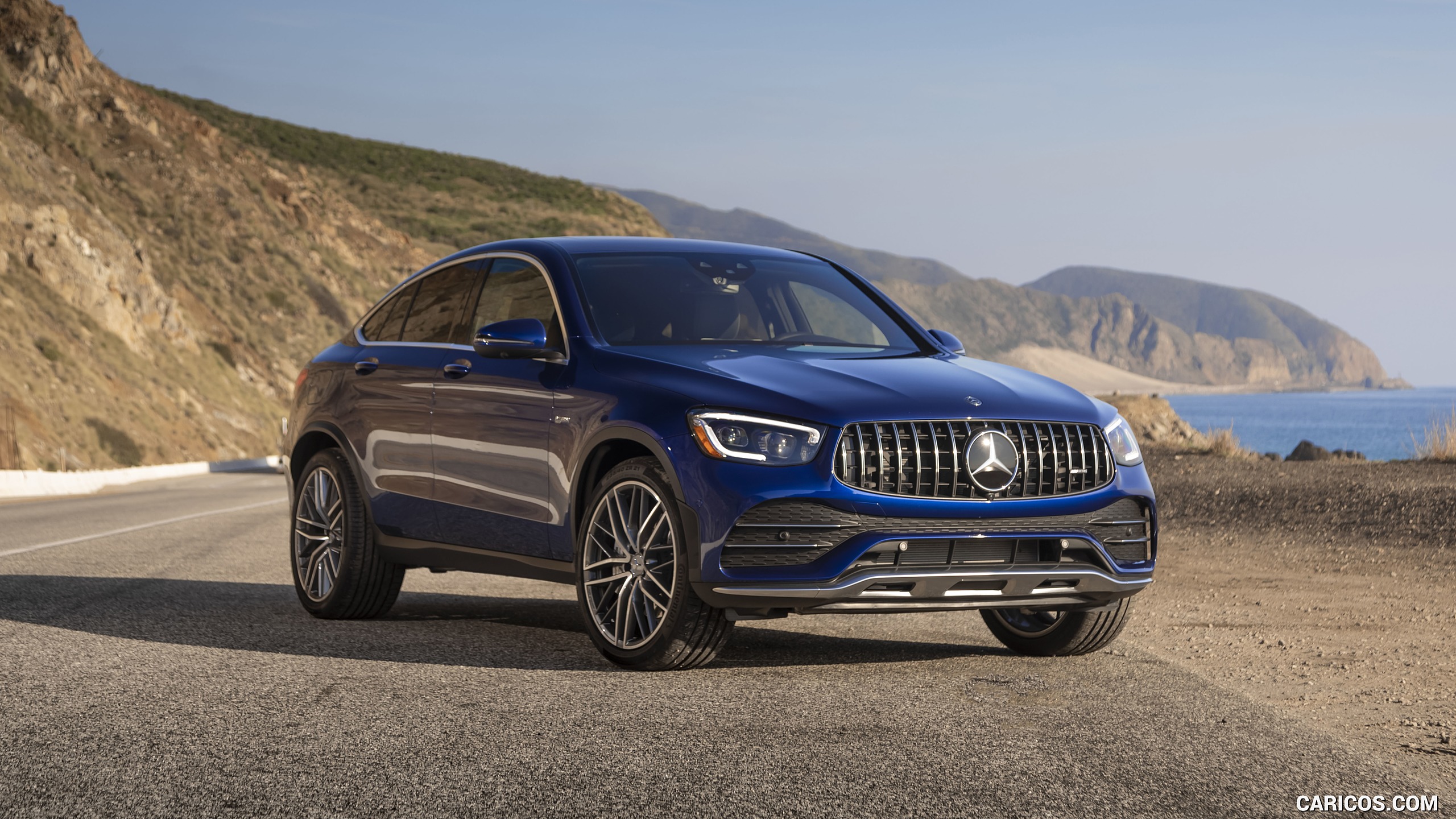 2020 Mercedes-AMG GLC 43 Coupe (US-Spec) - Front Three-Quarter | Caricos