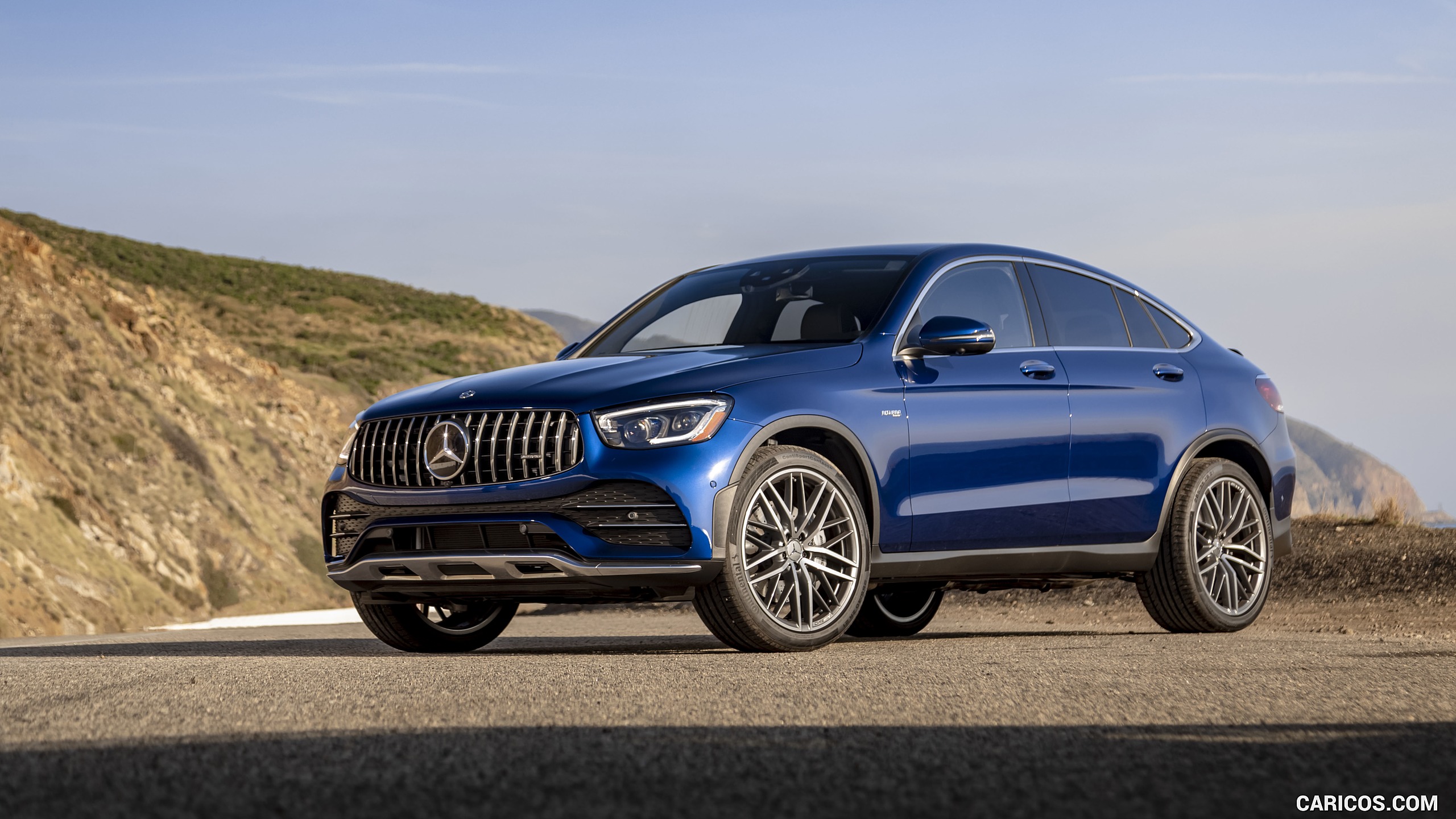 2020 Mercedes-AMG GLC 43 Coupe (US-Spec) - Front Three-Quarter | Caricos