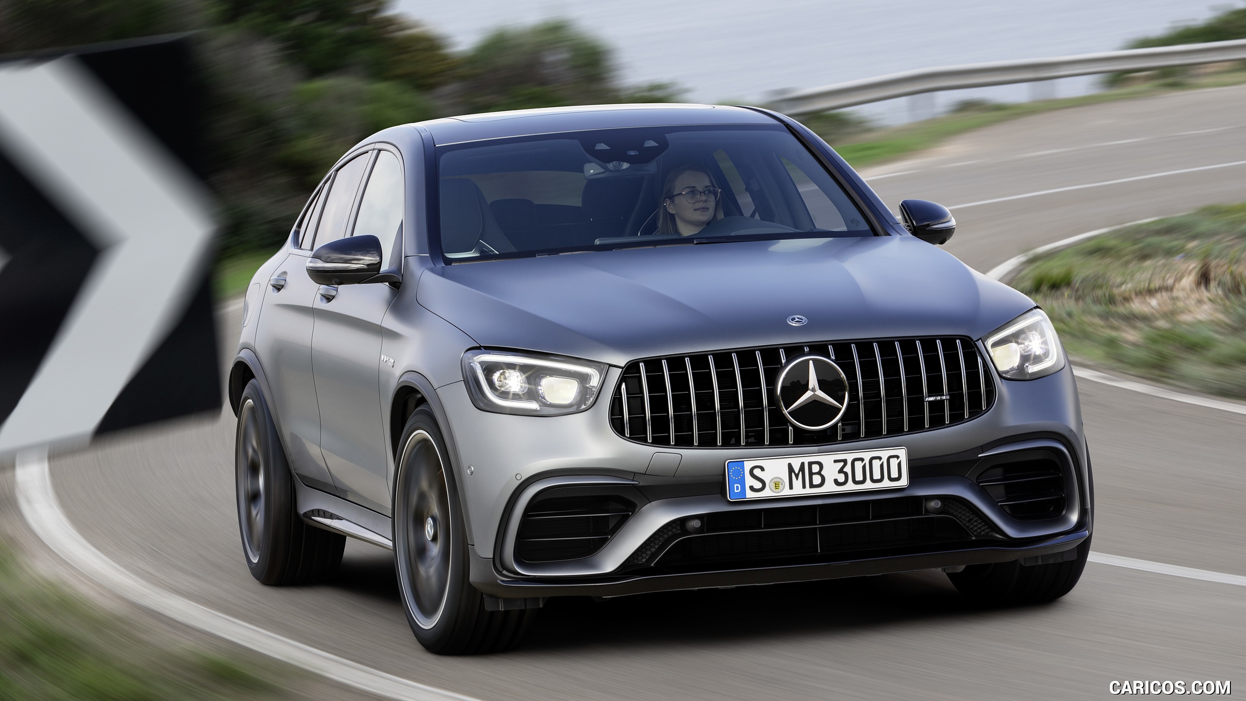 2020 Mercedes-AMG GLC 63 S 4MATIC+ Coupe - Front, #3 of 102
