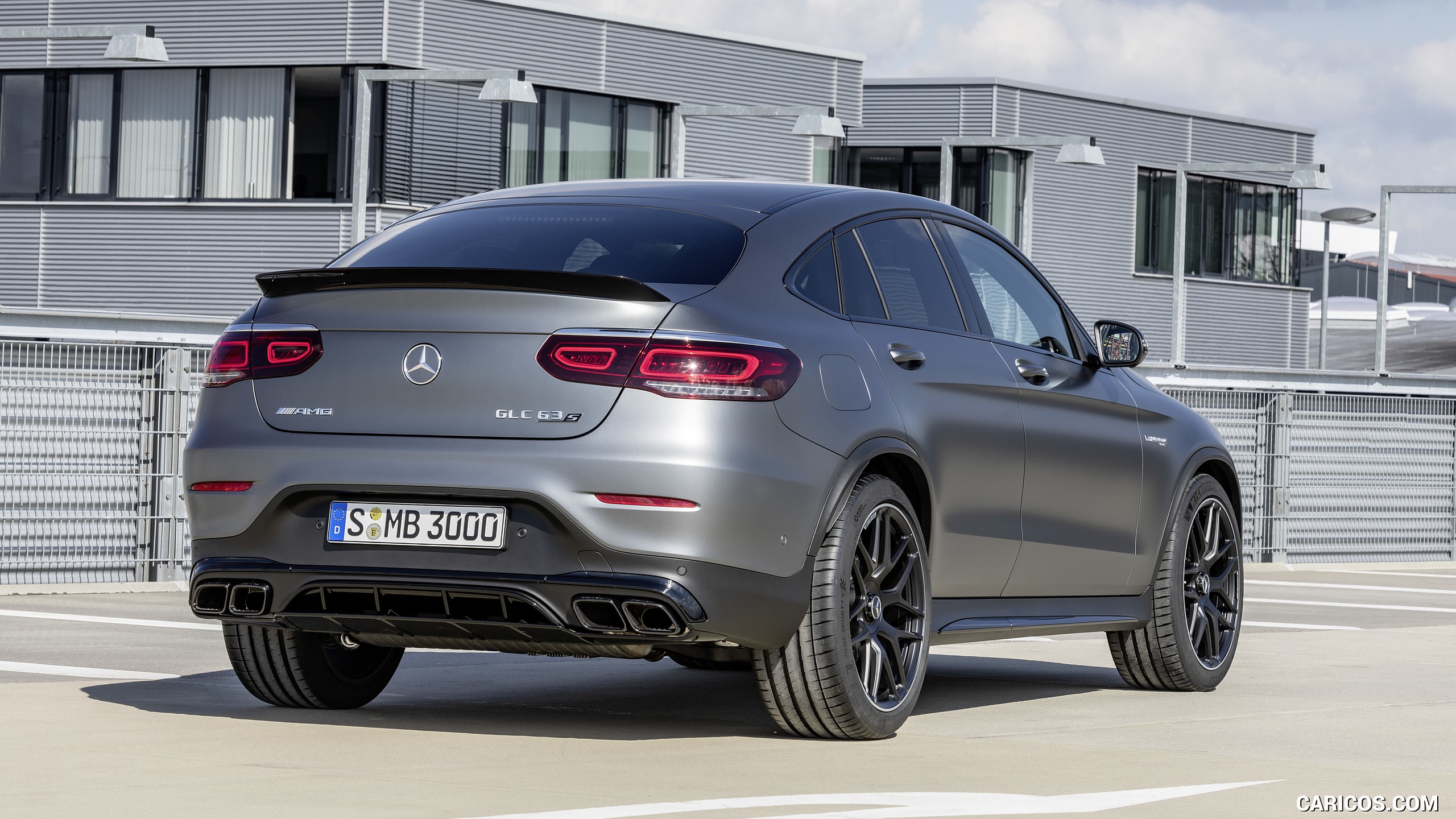 2020 Mercedes-AMG GLC 63 S 4MATIC+ Coupe - Rear, #9 of 102