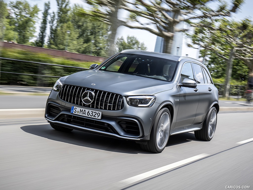 2020 Mercedes-AMG GLC 63 S 4MATIC+ (Color: Designo Selenite Grey) - Front Three-Quarter