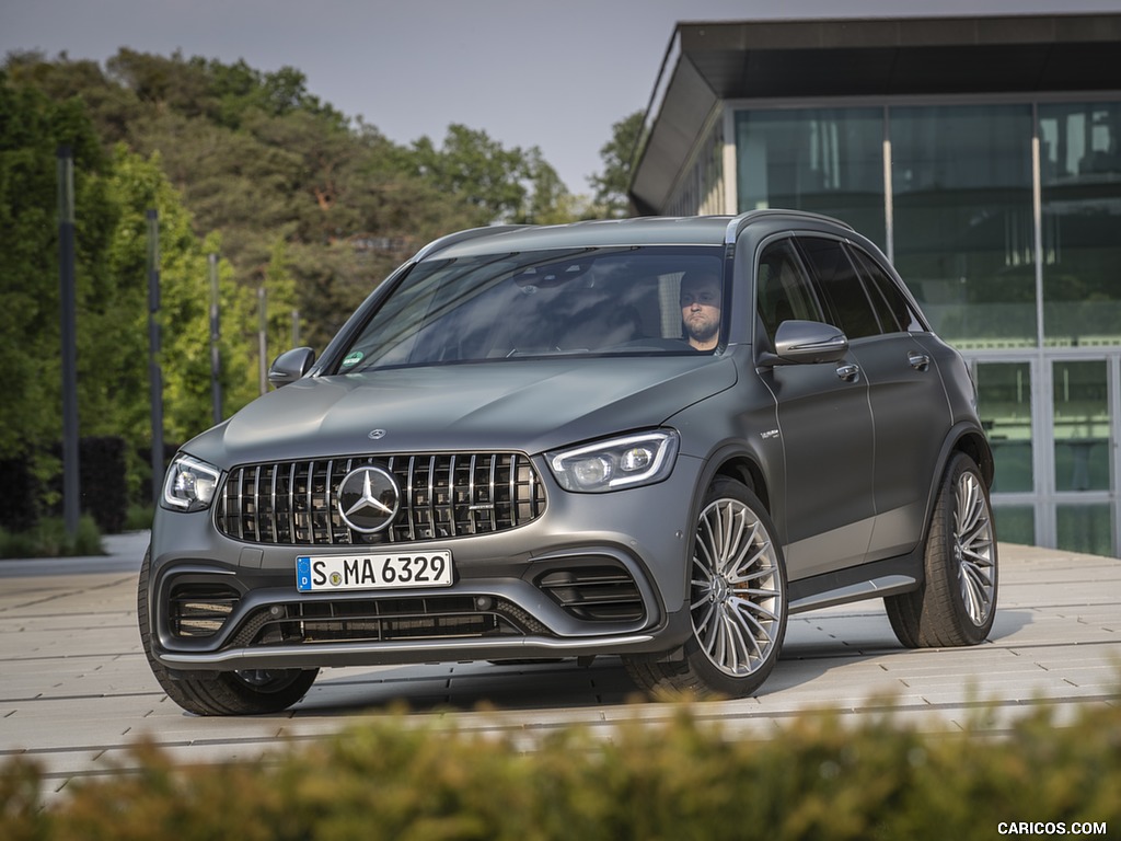 2020 Mercedes-AMG GLC 63 S 4MATIC+ (Color: Designo Selenite Grey) - Front Three-Quarter