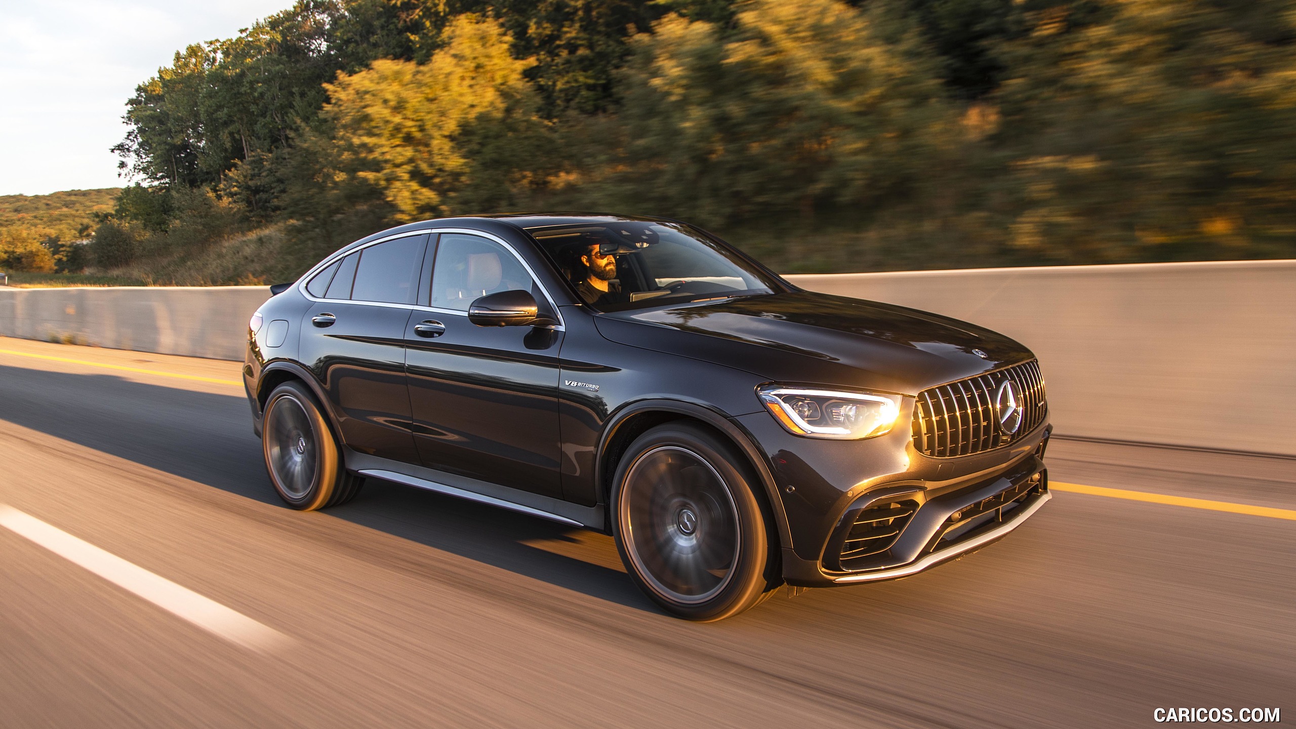 2020 Mercedes-AMG GLC 63 S Coupe (US-Spec) - Front Three-Quarter, #39 of 102