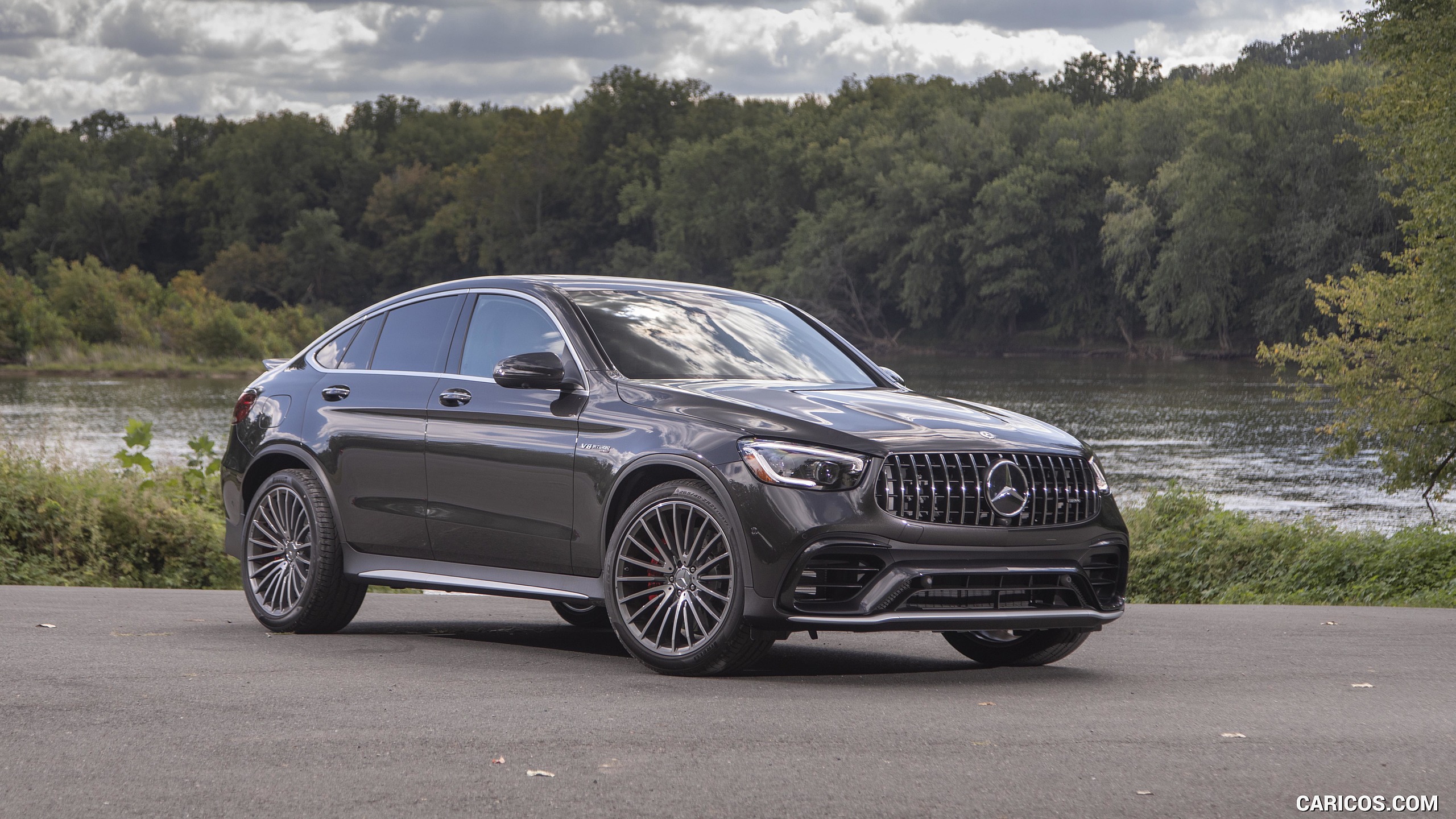 2020 Mercedes-AMG GLC 63 S Coupe (US-Spec) - Front Three-Quarter, #50 of 102