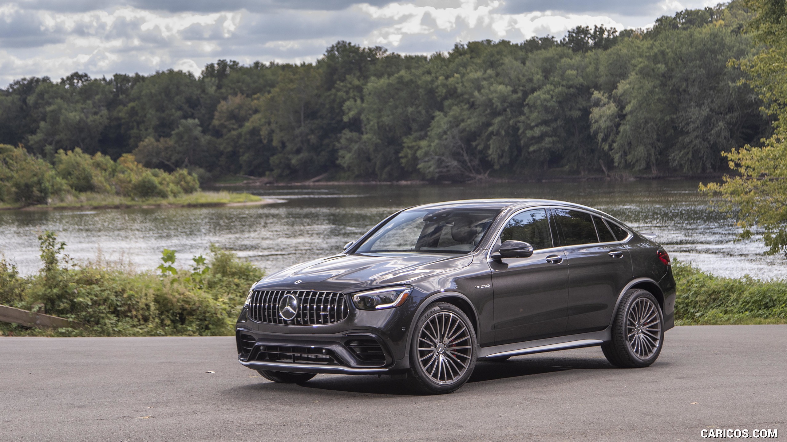 2020 Mercedes-AMG GLC 63 S Coupe (US-Spec) - Front Three-Quarter, #52 of 102