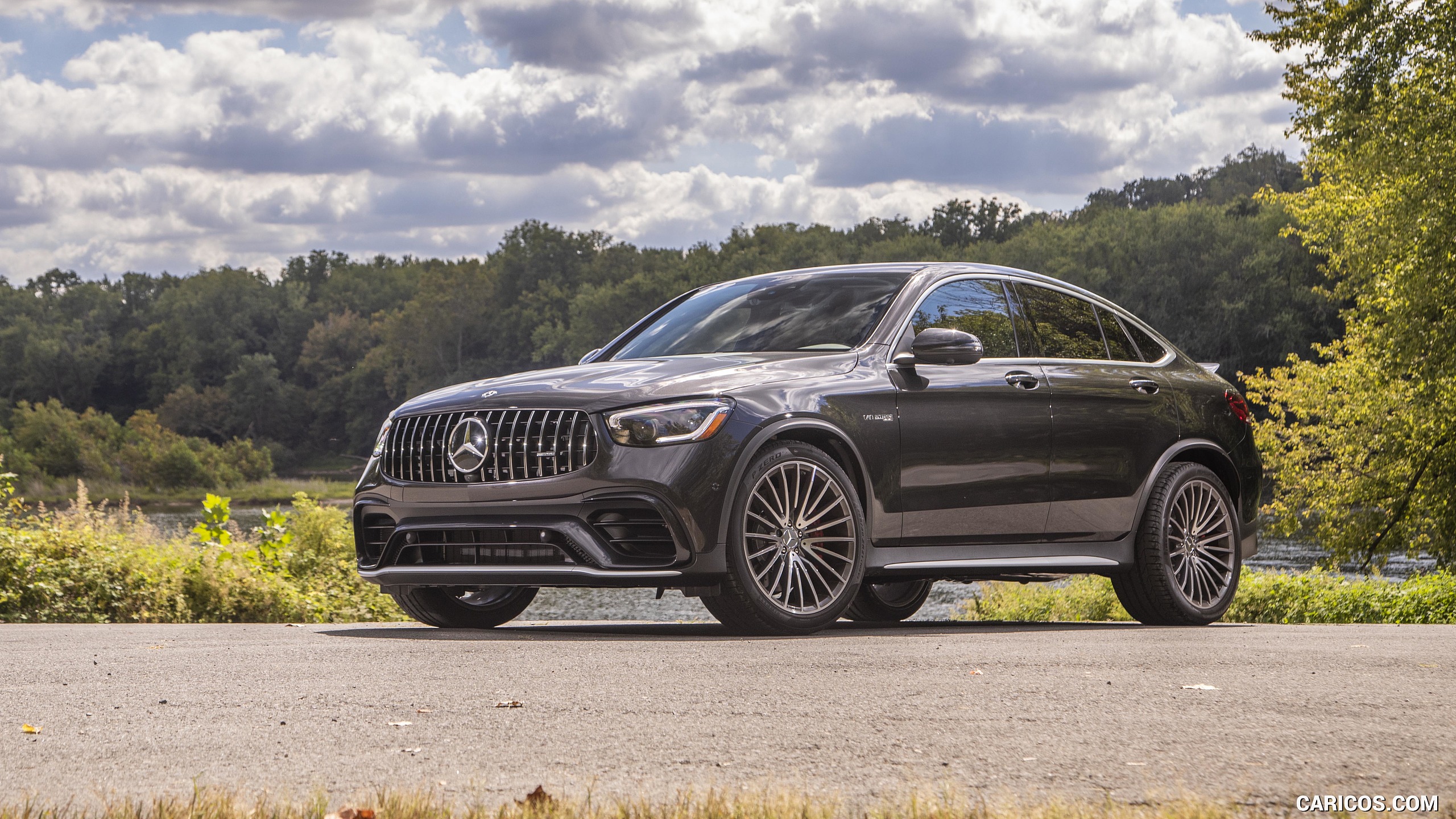2020 Mercedes-AMG GLC 63 S Coupe (US-Spec) - Front Three-Quarter, #53 of 102