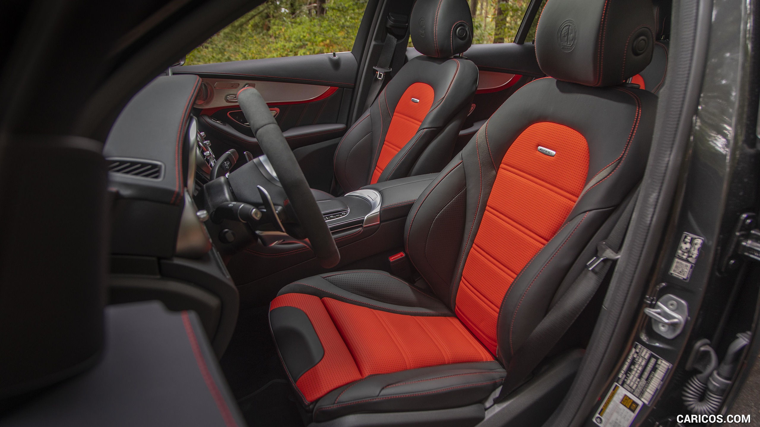 2020 Mercedes-AMG GLC 63 S Coupe (US-Spec) - Interior, Front Seats, #100 of 102