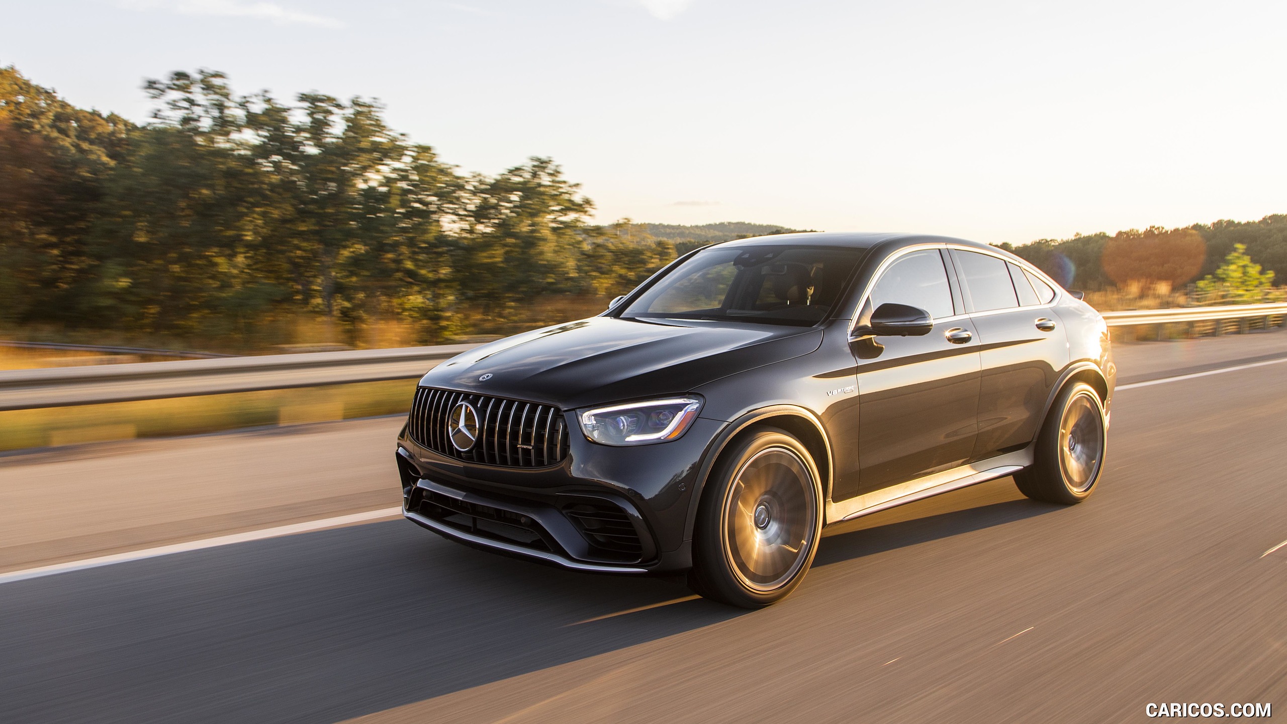 2020 Mercedes-AMG GLC 63 S Coupe (US-Spec) - Front Three-Quarter | Caricos