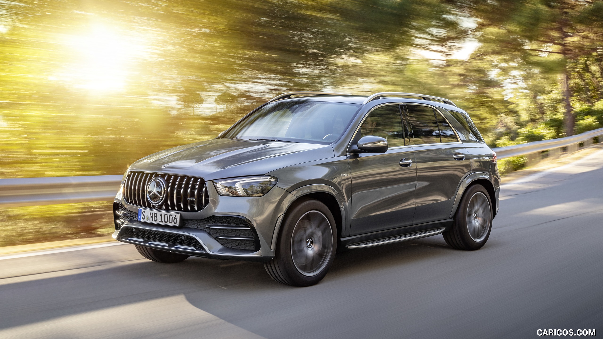 2020 Mercedes-AMG GLE 53 4MATIC+ (Color: Selenite Grey) - Front Three-Quarter, #1 of 44