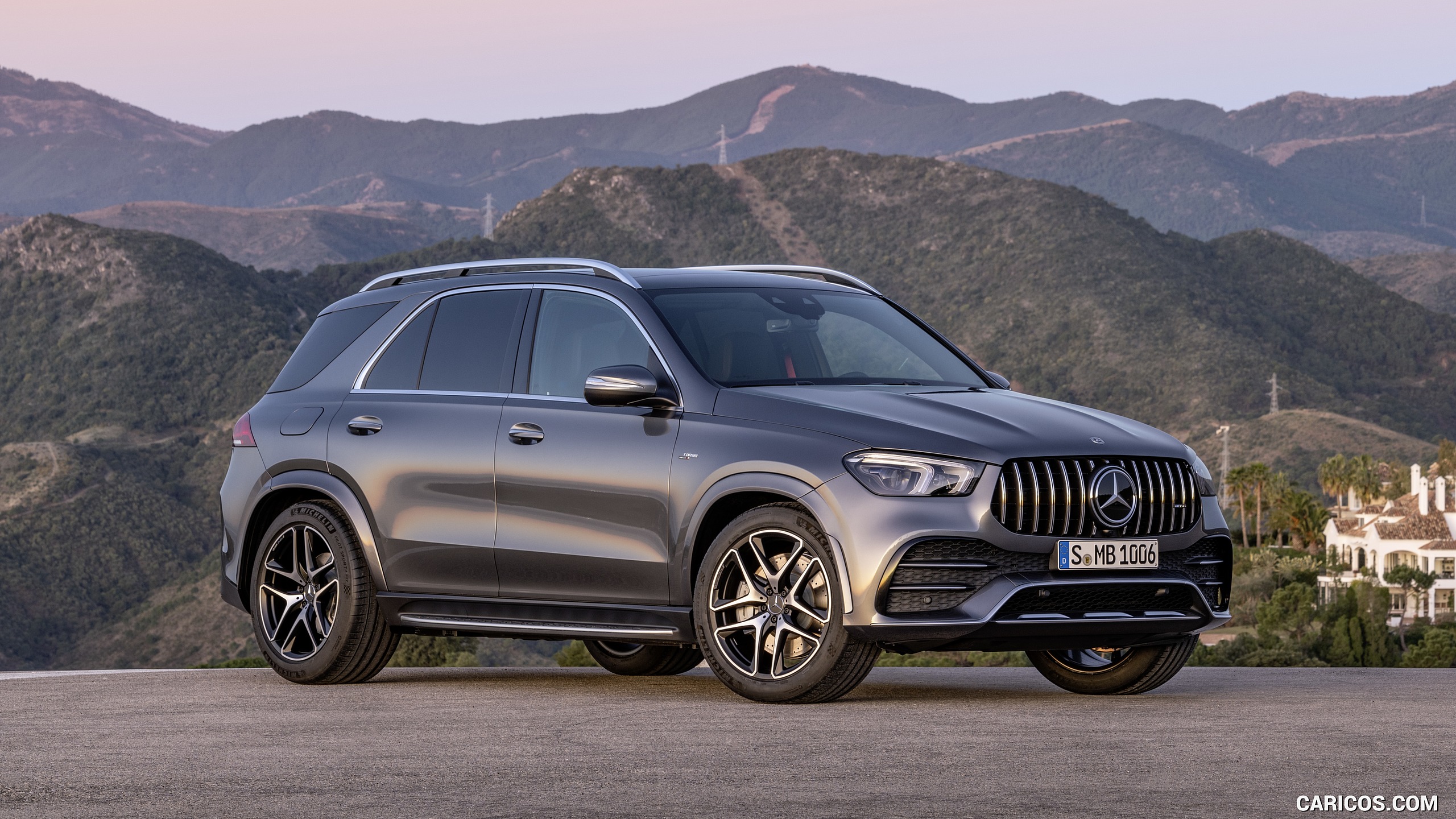 2020 Mercedes-AMG GLE 53 4MATIC+ (Color: Selenite Grey) - Front Three-Quarter, #23 of 44